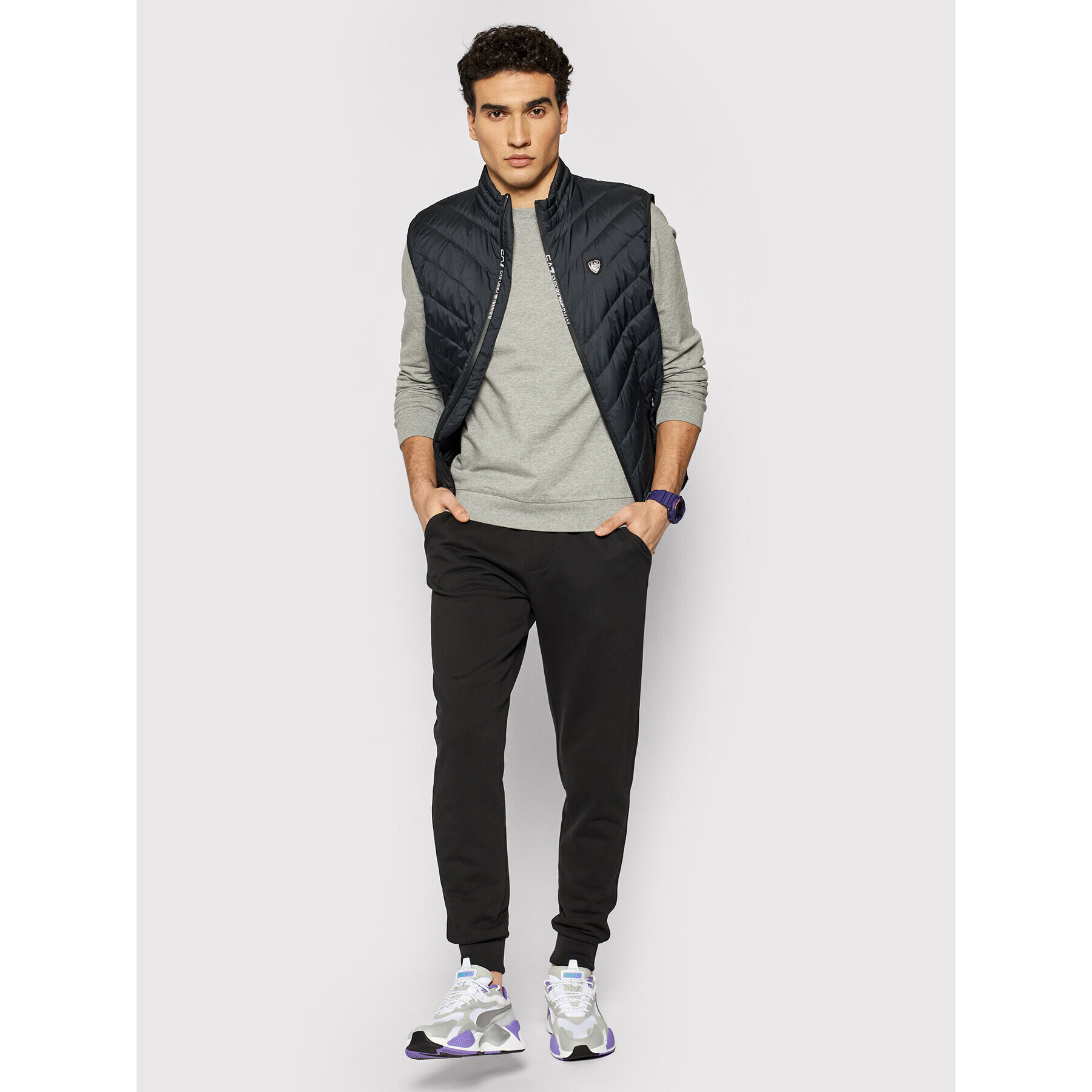 EA7 Emporio Armani Елек 8NPQ03 PNE1Z 1578 Тъмносин Regular Fit - Pepit.bg