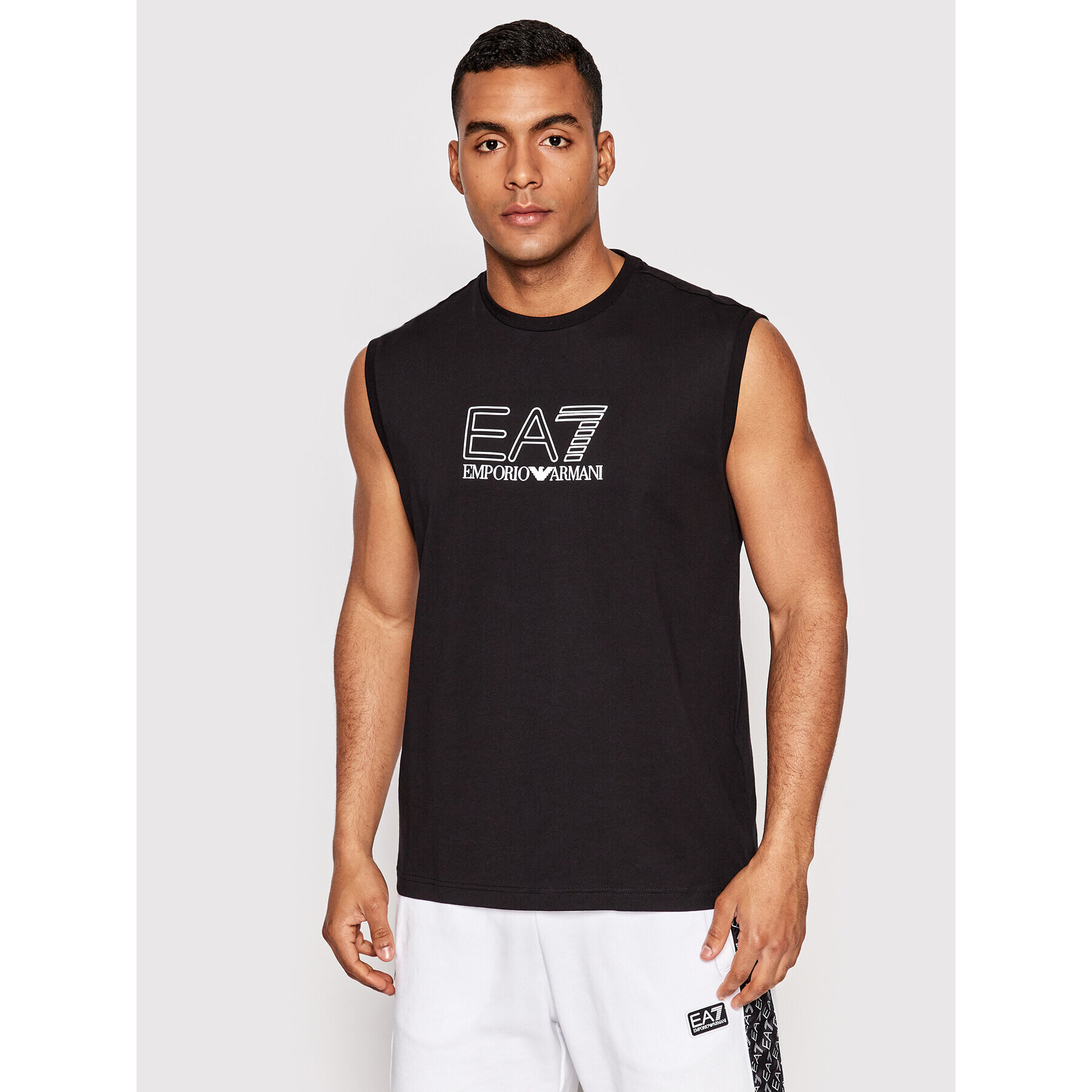 EA7 Emporio Armani Мъжки топ 3LPT80 PJ02Z 1200 Черен Regular Fit - Pepit.bg