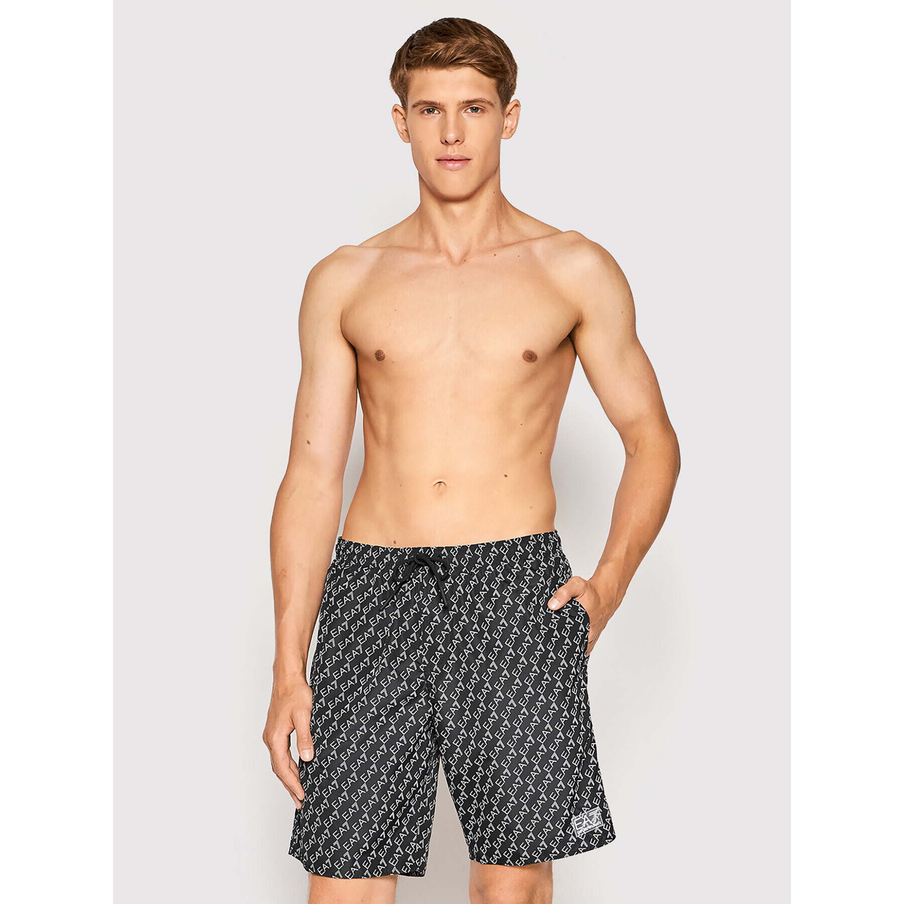 EA7 Emporio Armani Плувни шорти 902047 2R762 00020 Черен Relaxed Fit - Pepit.bg