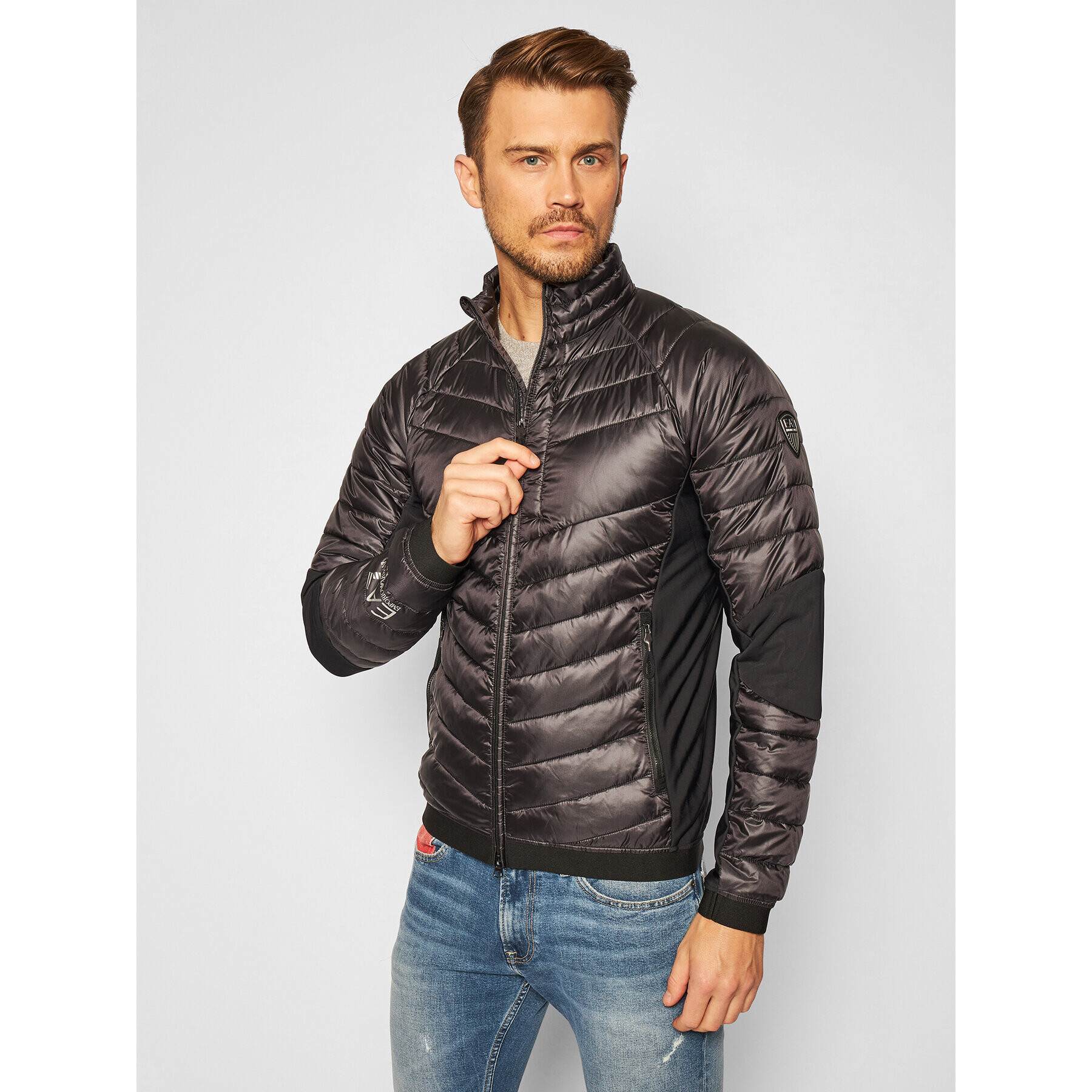 EA7 Emporio Armani Пухено яке 6HPB46 PNQ9Z 1200 Черен Regular Fit - Pepit.bg