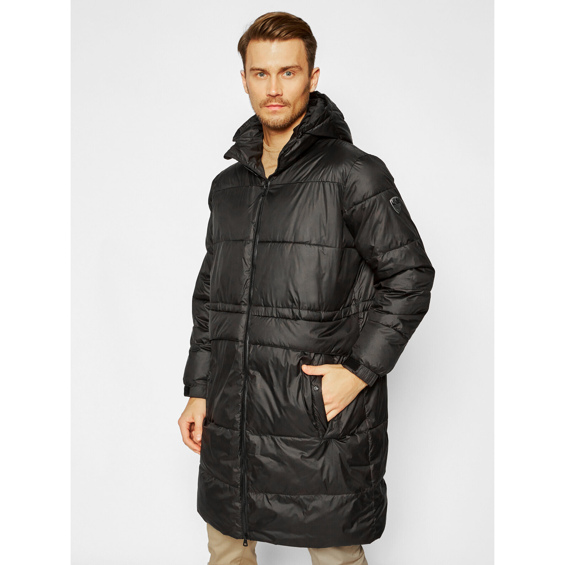 EA7 Emporio Armani Пухено яке 6HPK03 PNN3Z 1200 Черен Regular Fit - Pepit.bg