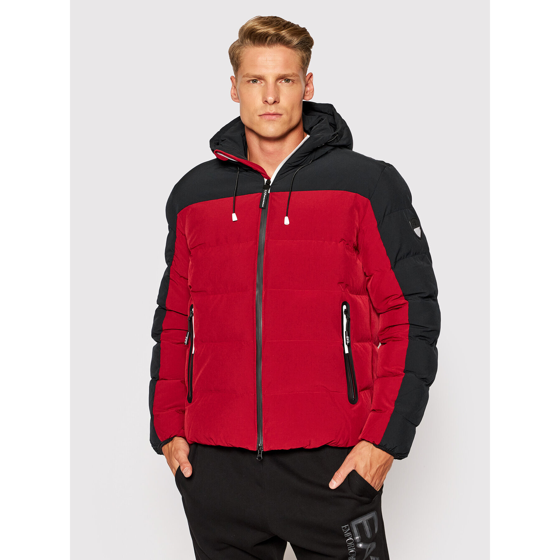 EA7 Emporio Armani Пухено яке 6KPB11 PN1BZ 1459 Червен Regular Fit - Pepit.bg