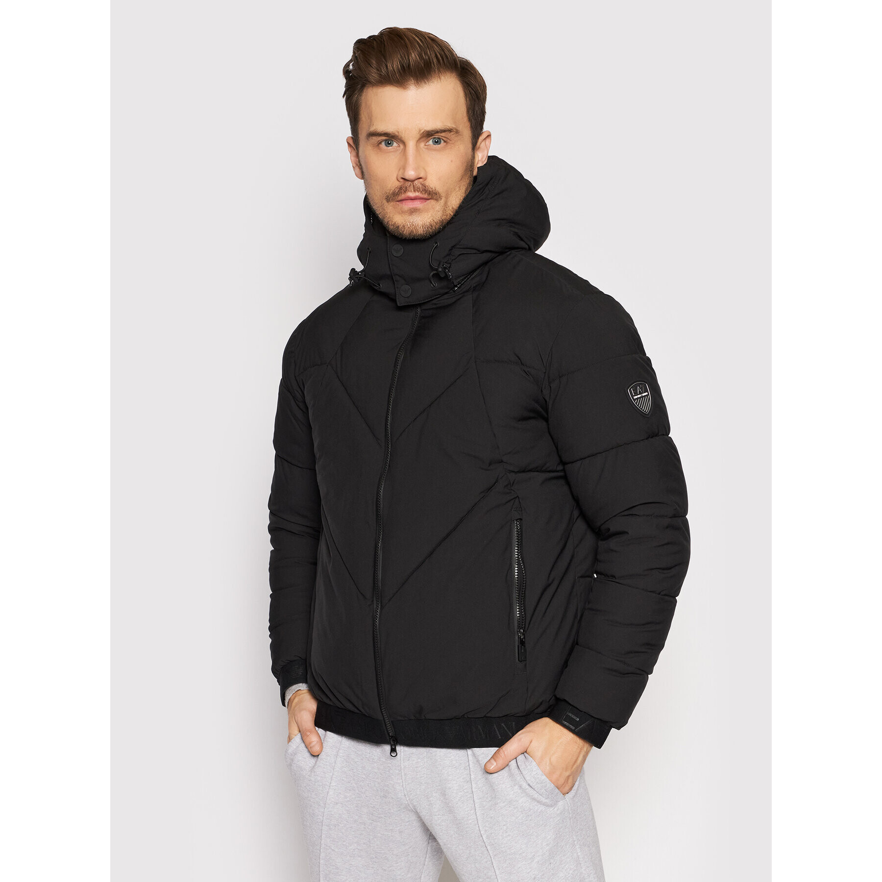 EA7 Emporio Armani Пухено яке 6KPB34 PN4BZ 1200 Черен Regular Fit - Pepit.bg