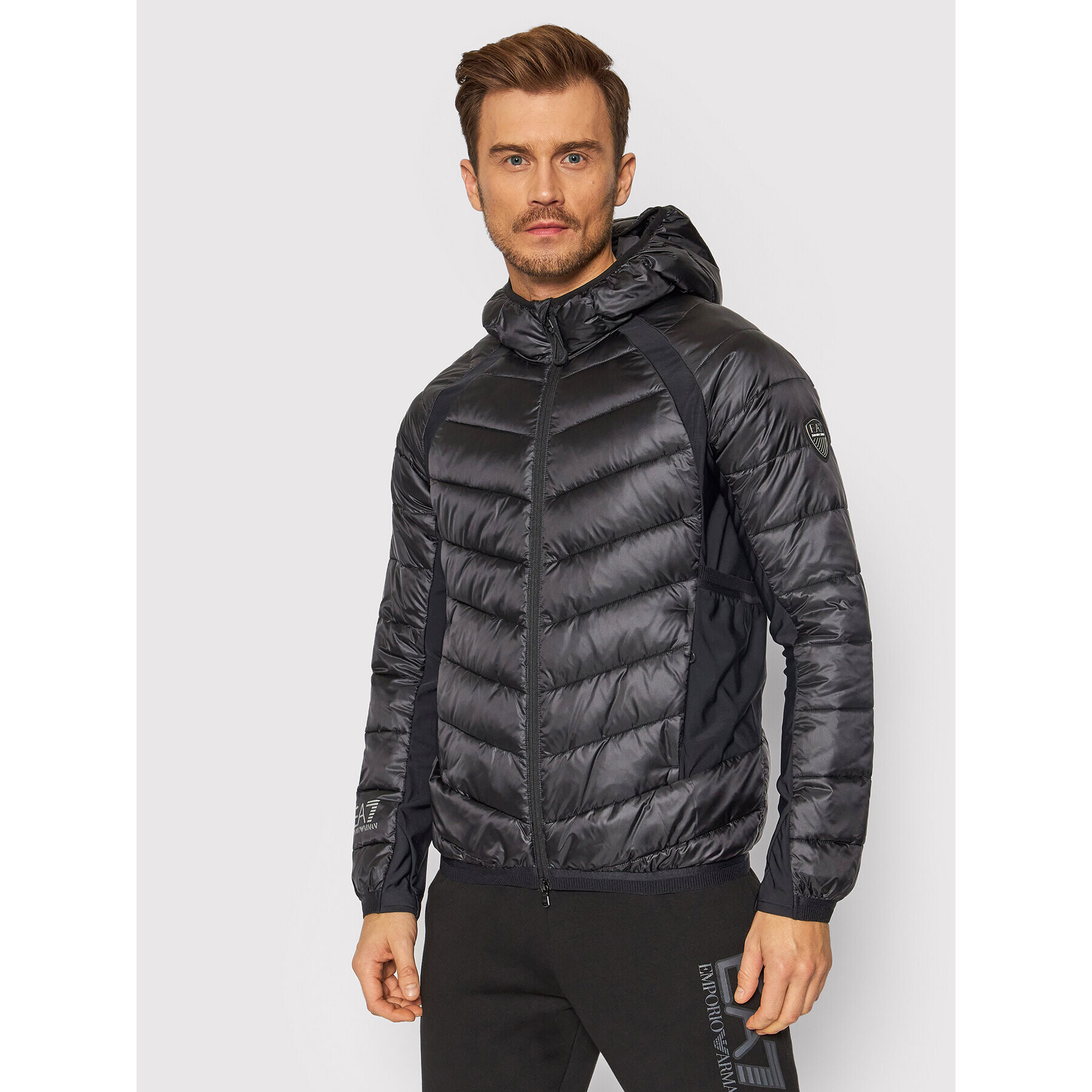 EA7 Emporio Armani Пухено яке 6KPB43 PNQ9Z 1200 Черен Regular Fit - Pepit.bg