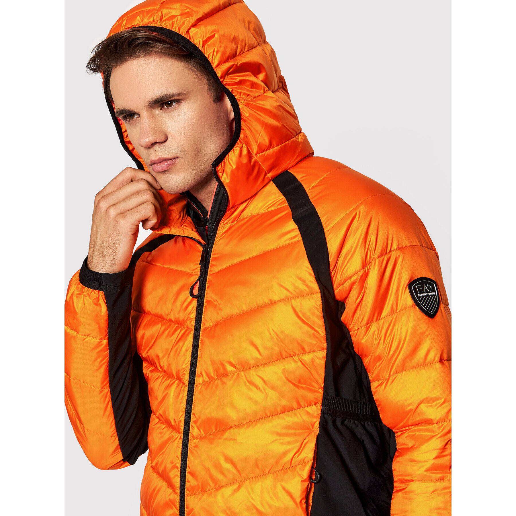 EA7 Emporio Armani Пухено яке 6KPB43 PNQ9Z 1660 Оранжев Regular Fit - Pepit.bg