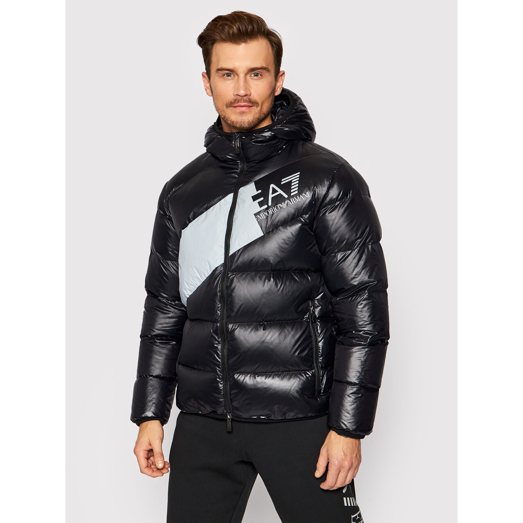 EA7 Emporio Armani Пухено яке 6KPB53 PNR4Z 1200 Черен Regular Fit - Pepit.bg