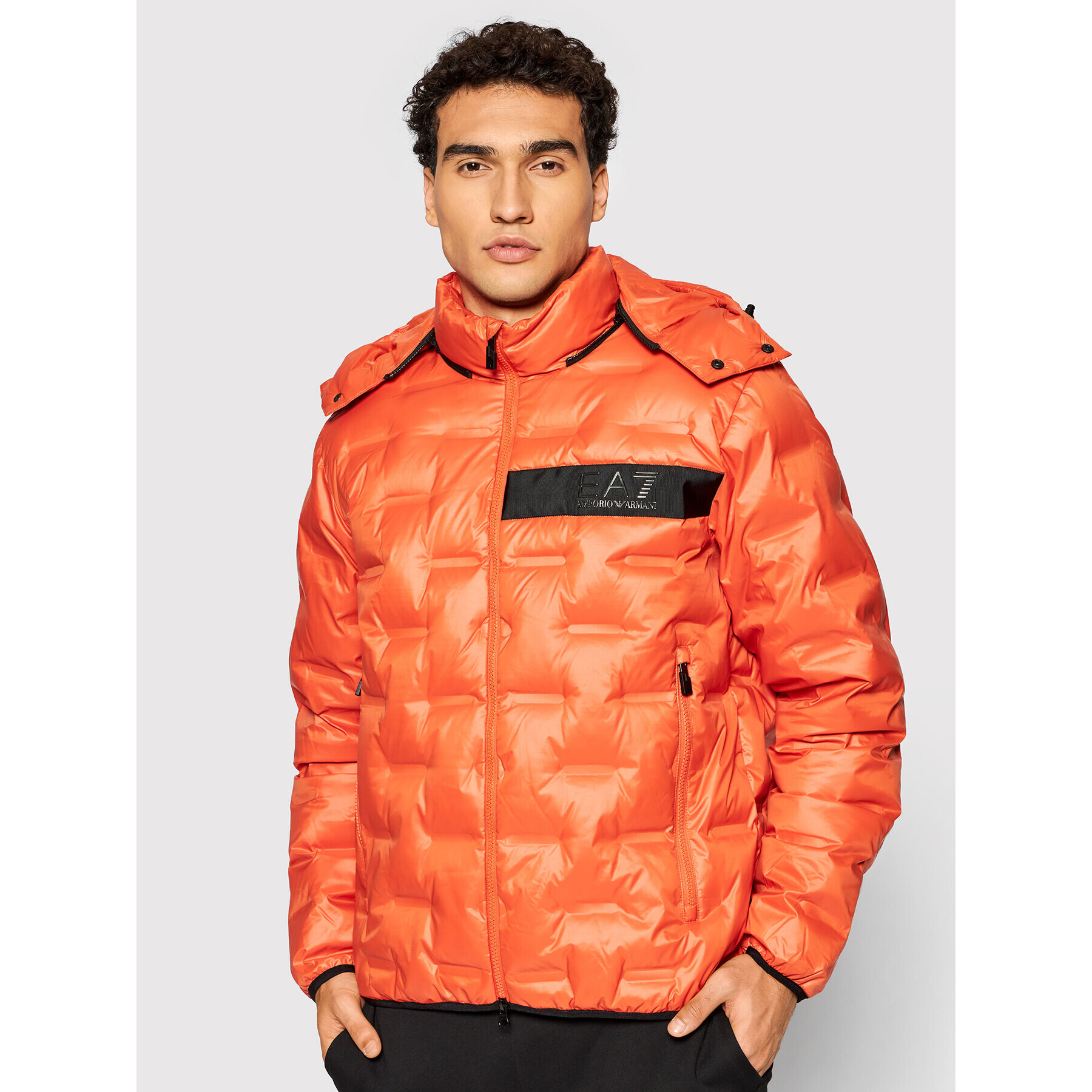 EA7 Emporio Armani Пухено яке 6KPB64 PN8MZ 1659 Оранжев Regular Fit - Pepit.bg