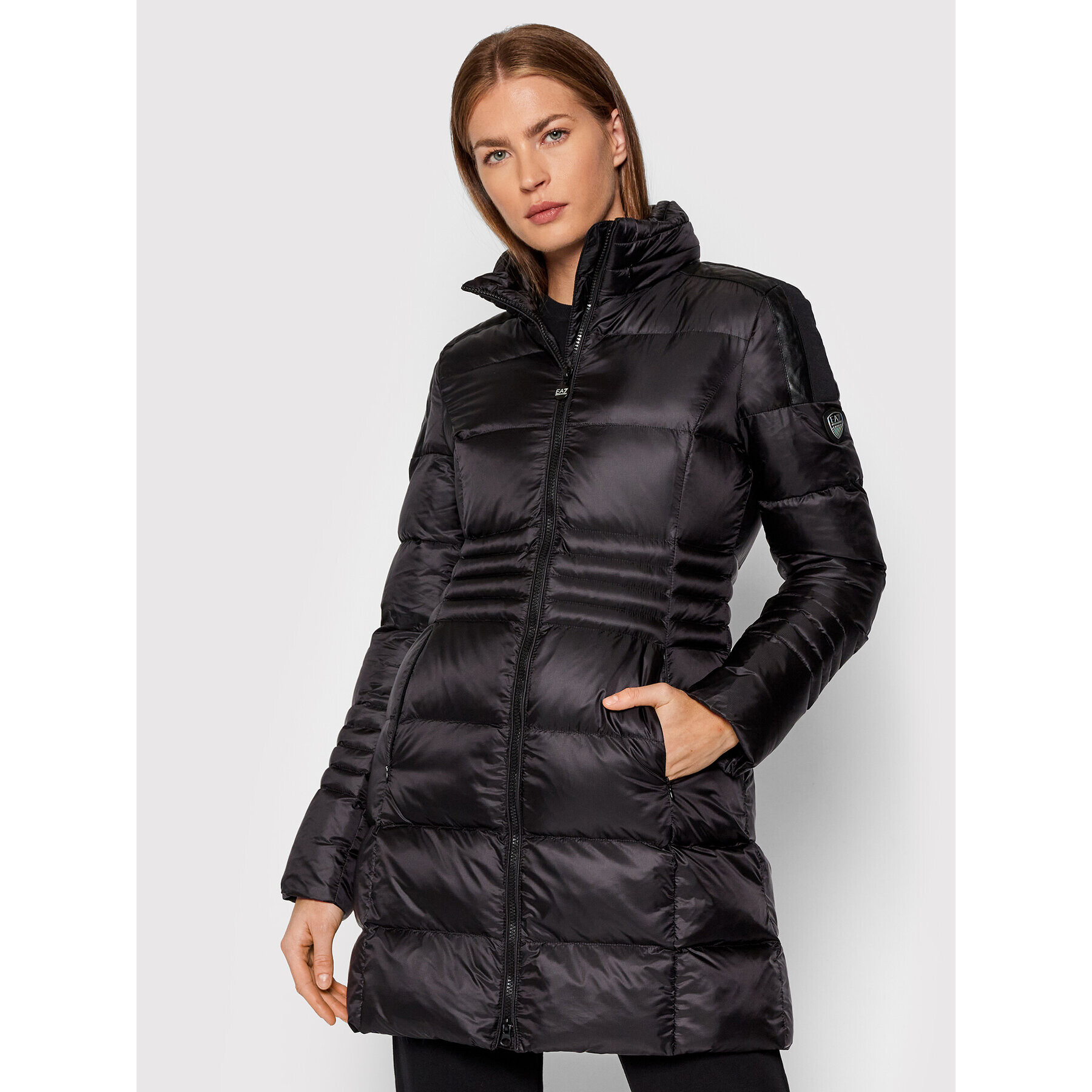 EA7 Emporio Armani Пухено яке 6KTL14 TNQ9Z 1200 Черен Regular Fit - Pepit.bg