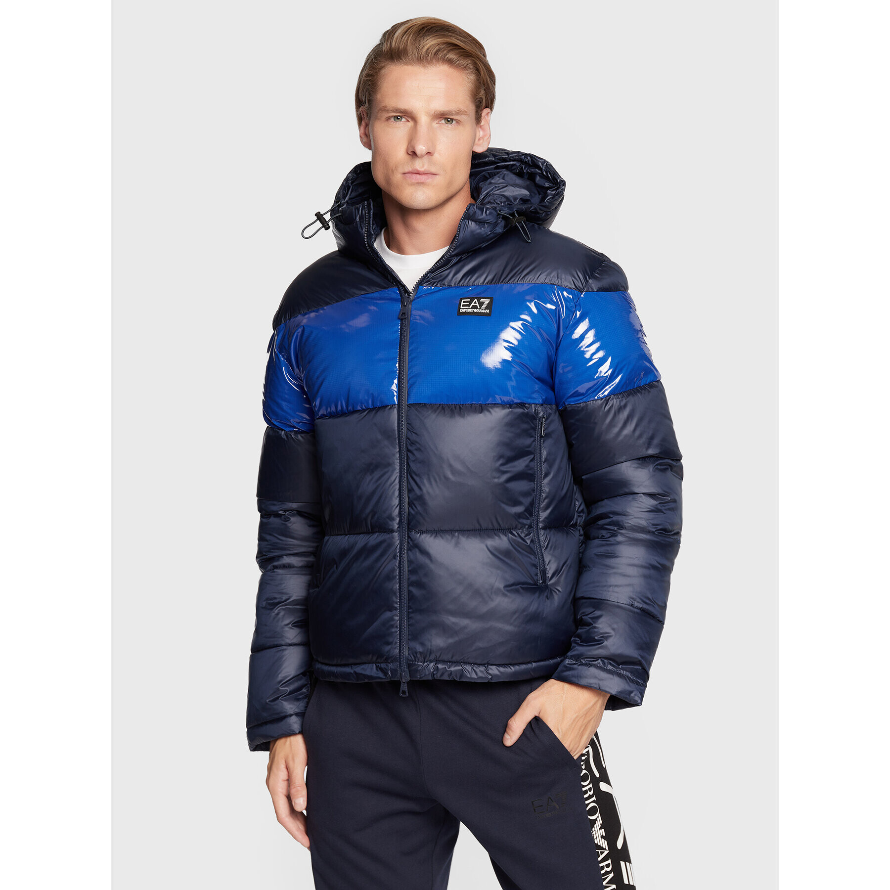 EA7 Emporio Armani Пухено яке 6LPB10 PN5ZZ 1554 Тъмносин Regular Fit - Pepit.bg