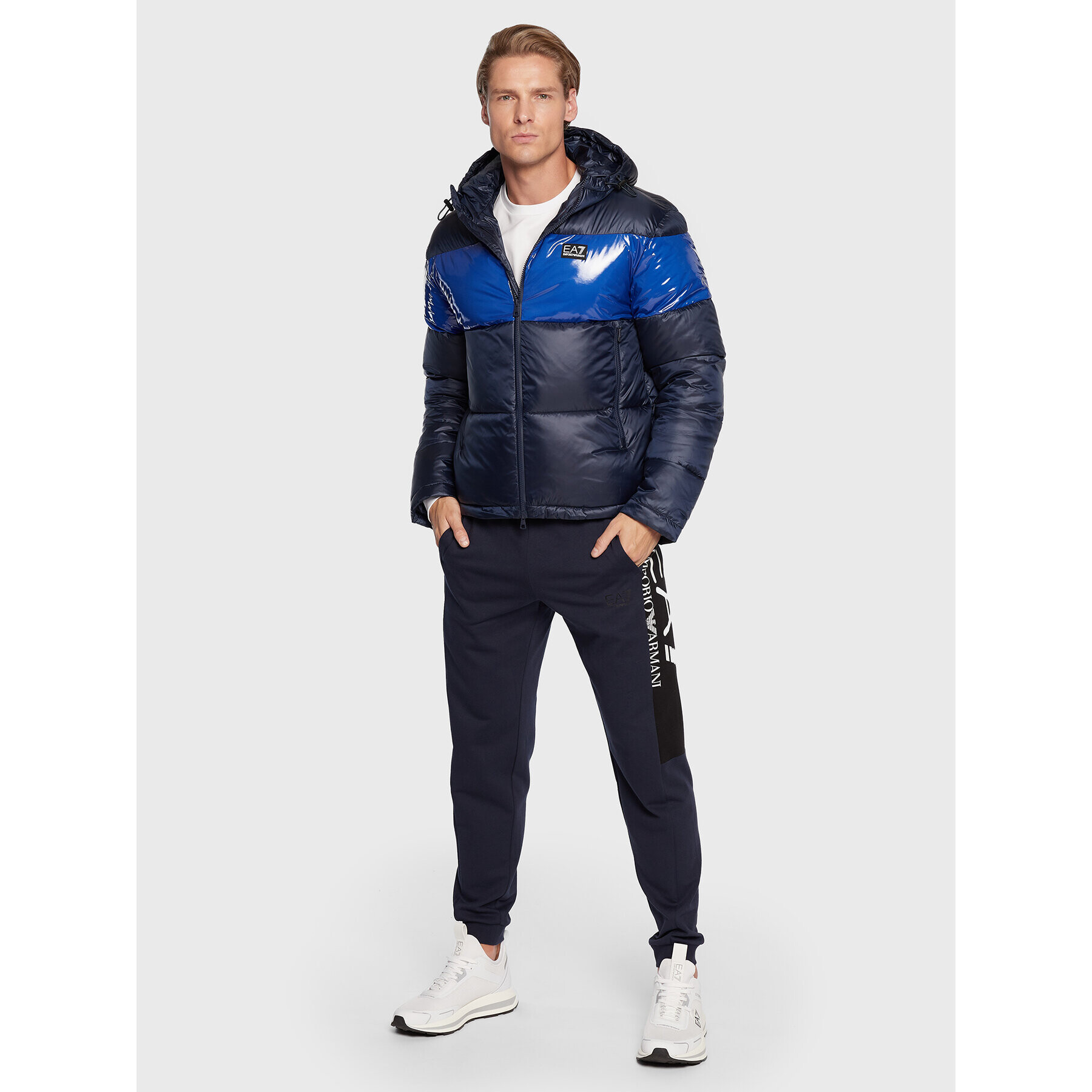 EA7 Emporio Armani Пухено яке 6LPB10 PN5ZZ 1554 Тъмносин Regular Fit - Pepit.bg