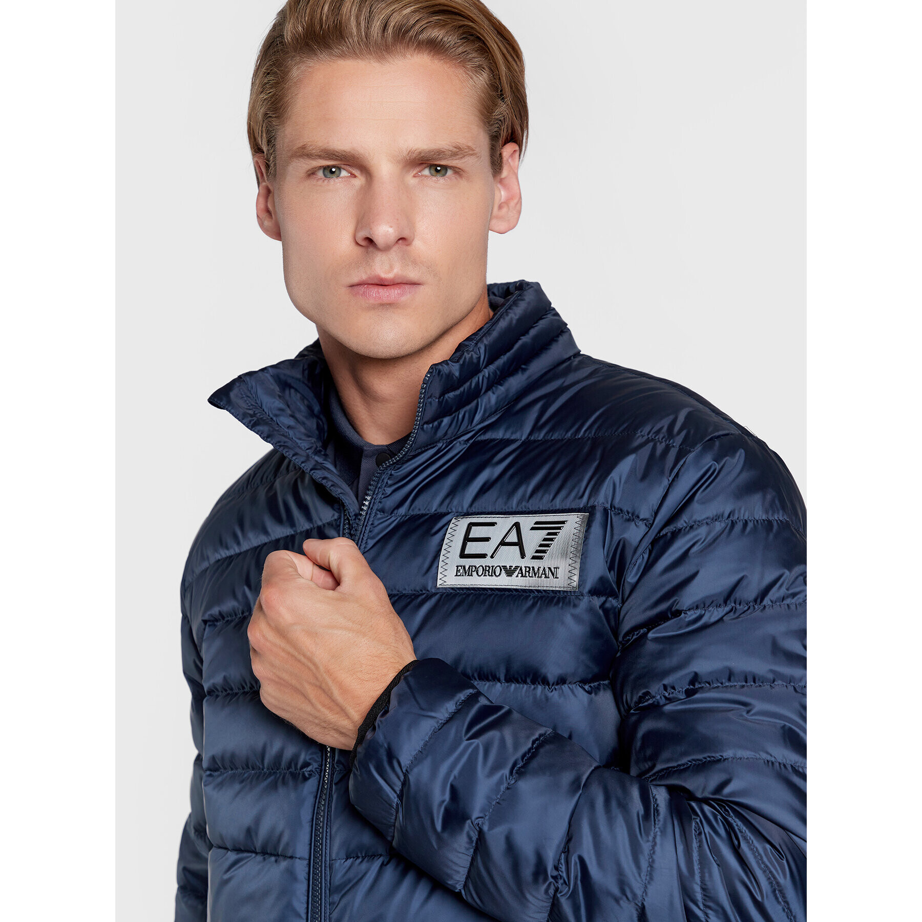 EA7 Emporio Armani Пухено яке 6LPB14 PN5ZZ 1554 Тъмносин Regular Fit - Pepit.bg