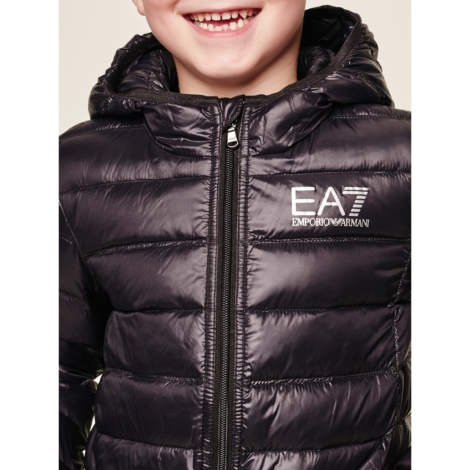 EA7 Emporio Armani Пухено яке 8NBB34 BN29Z 1200 Черен Regular Fit - Pepit.bg