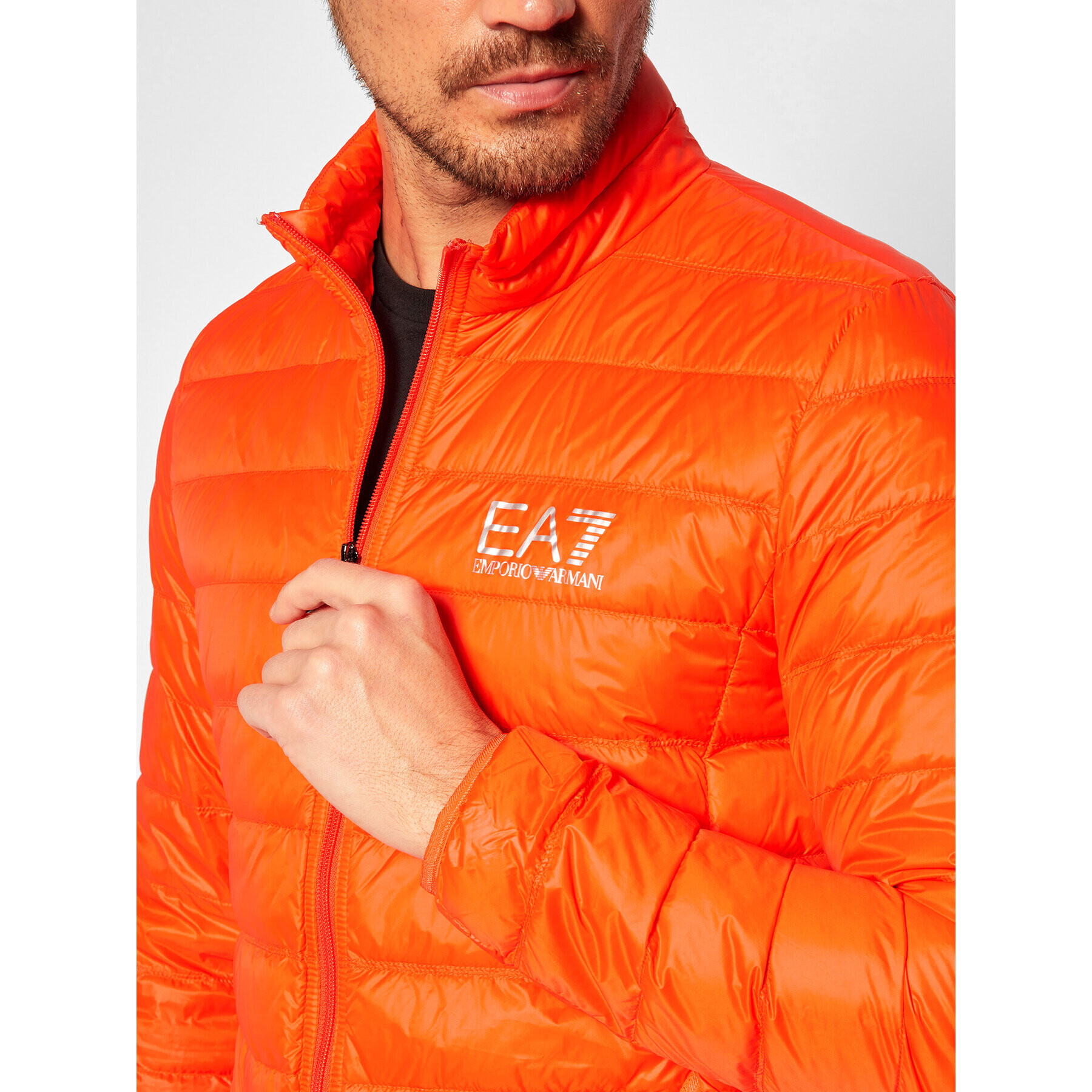 EA7 Emporio Armani Пухено яке 8NPB01 PN29Z 1656 Оранжев Regular Fit - Pepit.bg