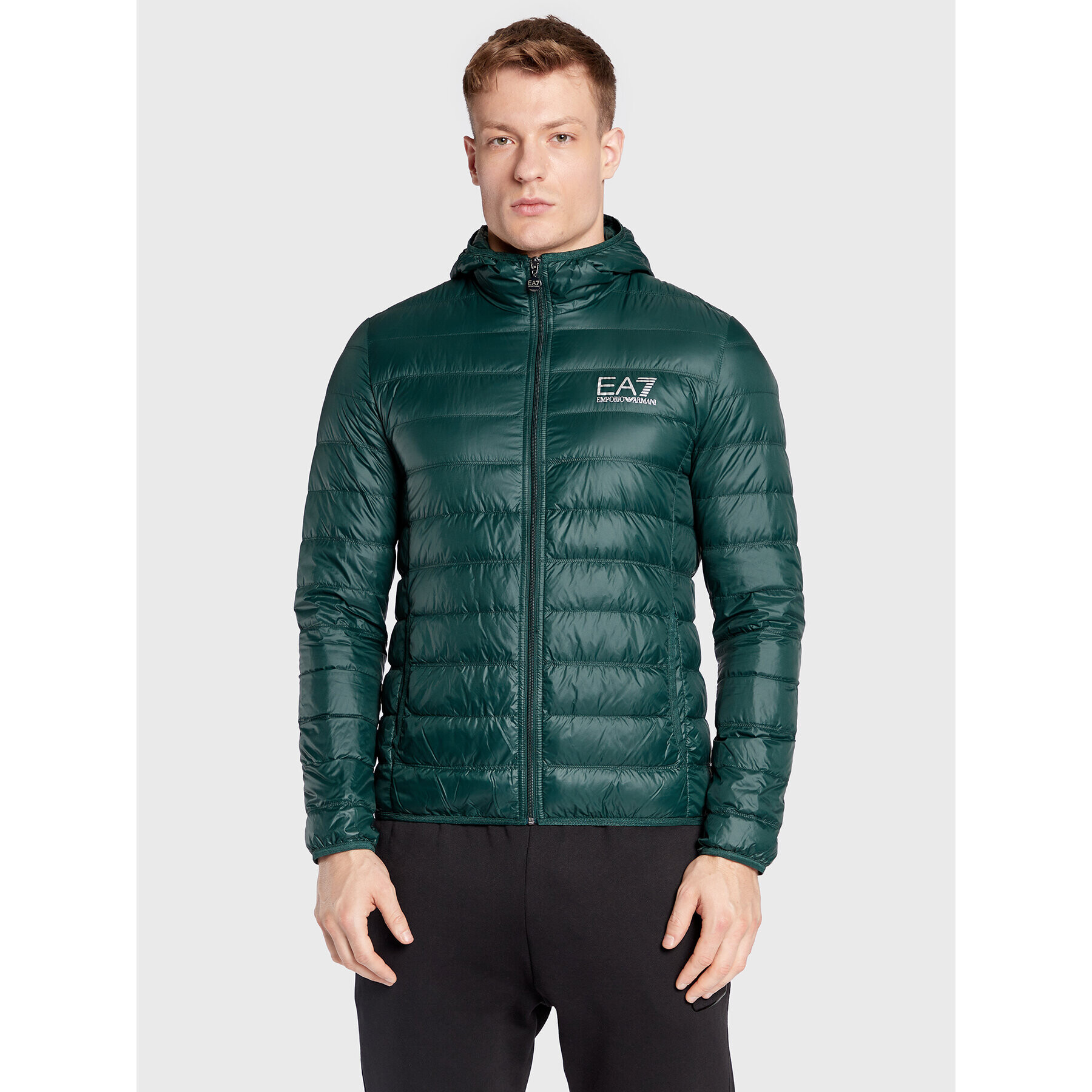 EA7 Emporio Armani Пухено яке 8NPB02 PN29Z 1860 Зелен Regular Fit - Pepit.bg