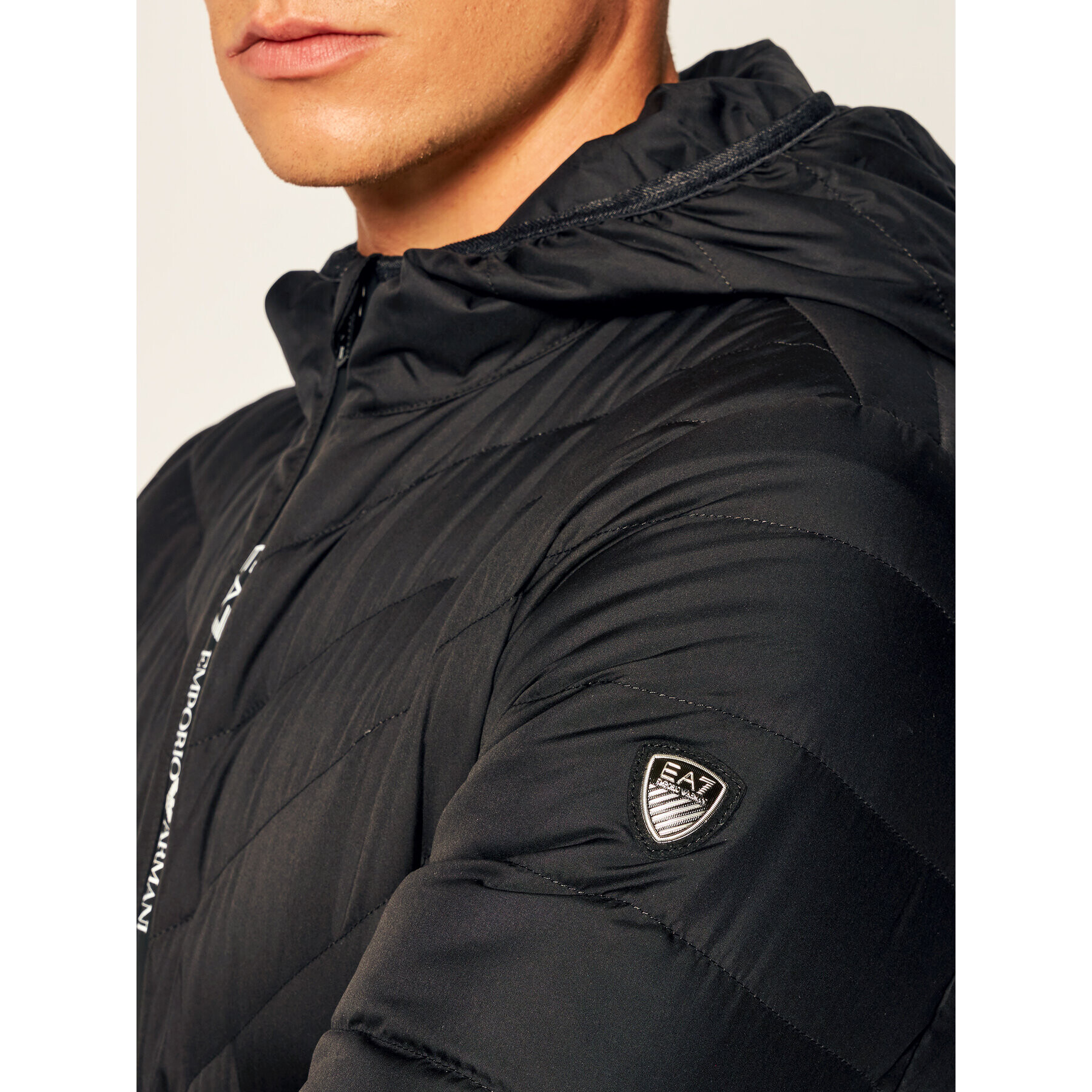 EA7 Emporio Armani Пухено яке 8NPB07 PNE1Z 1200 Черен Regular Fit - Pepit.bg