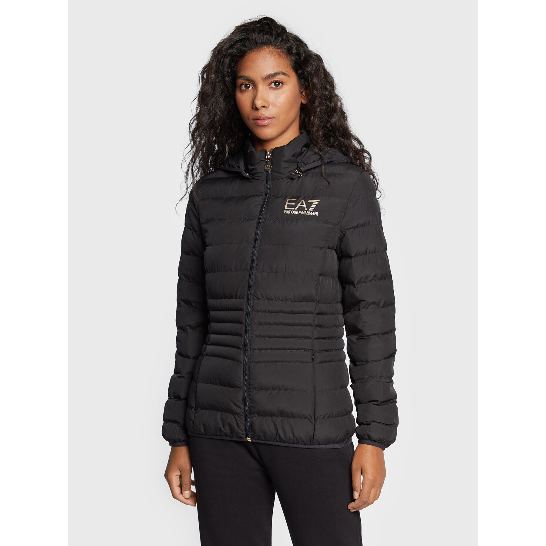 EA7 Emporio Armani Пухено яке 8NTB23 TNF8Z 0200 Черен Regular Fit - Pepit.bg