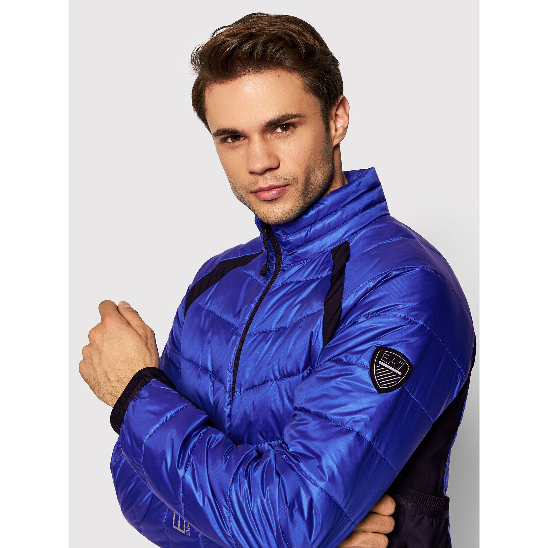 EA7 Emporio Armani Пухено яке 6KPB45 PNQ9Z 1597 Тъмносин Regular Fit - Pepit.bg