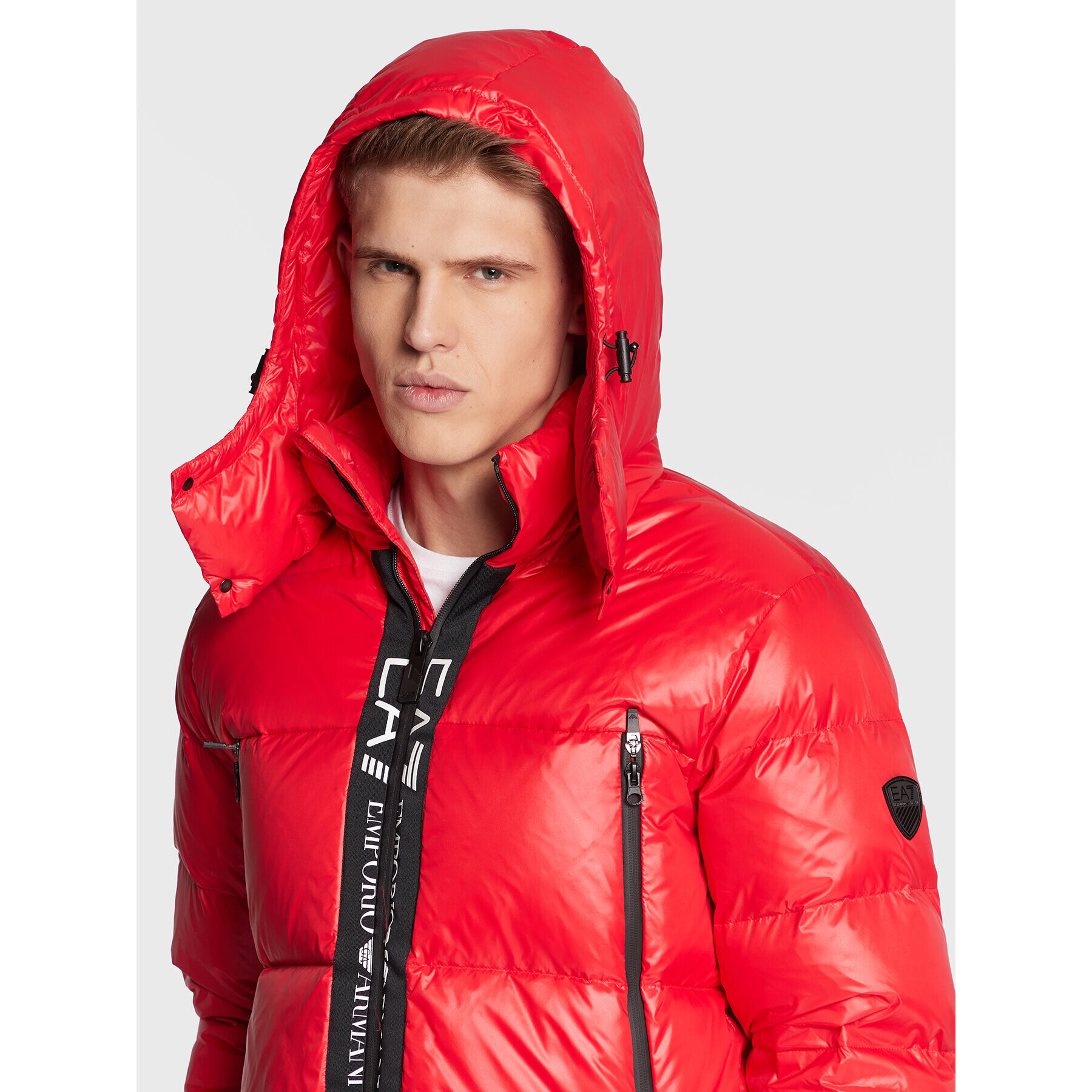 EA7 Emporio Armani Пухено яке 6LPB01 PNR4Z 1451 Червен Regular Fit - Pepit.bg