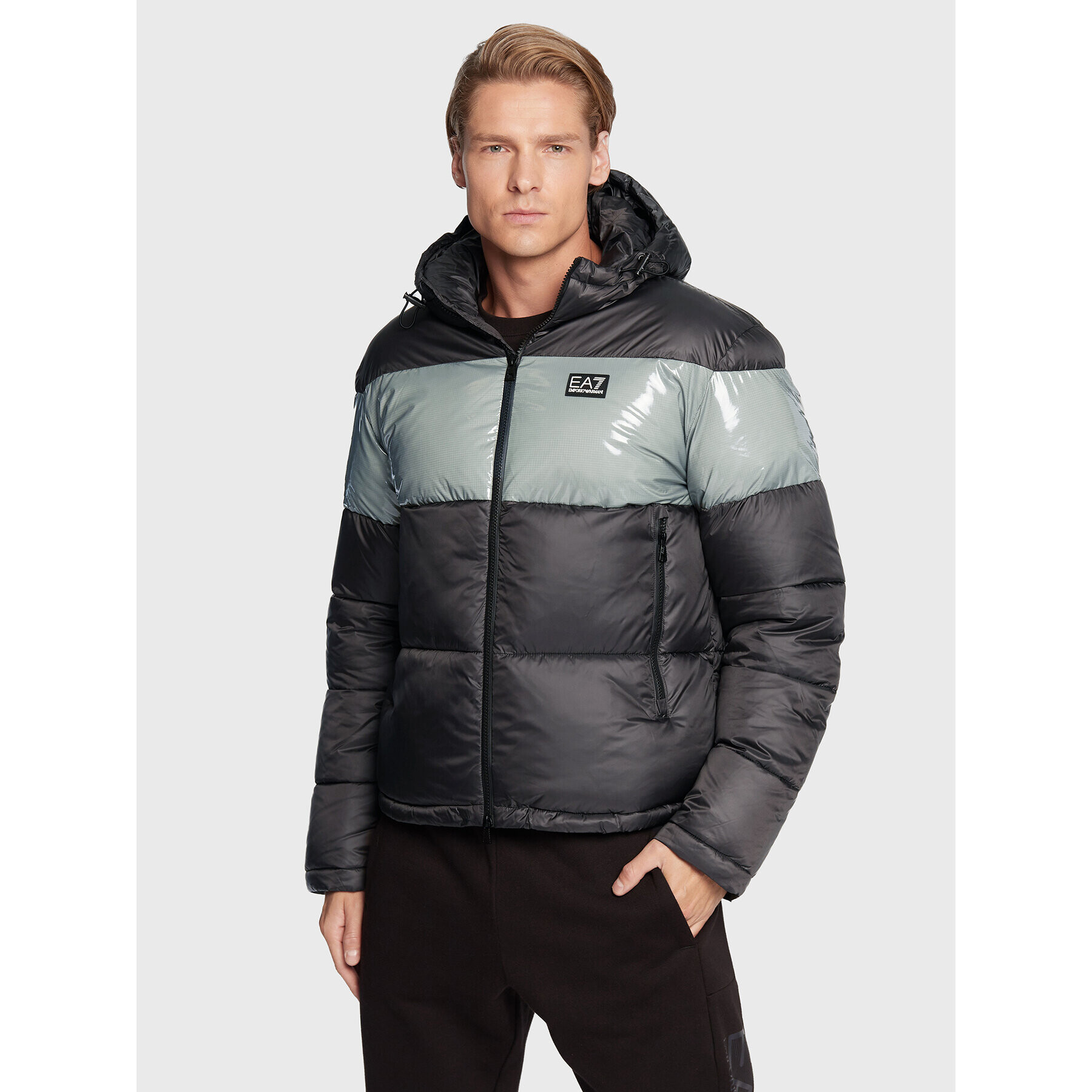 EA7 Emporio Armani Пухено яке 6LPB10 PN5ZZ 1200 Черен Regular Fit - Pepit.bg