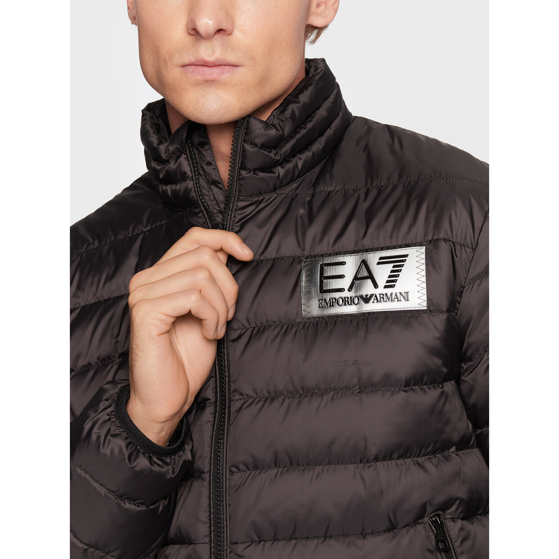 EA7 Emporio Armani Пухено яке 6LPB14 PN5ZZ 1200 Черен Regular Fit - Pepit.bg