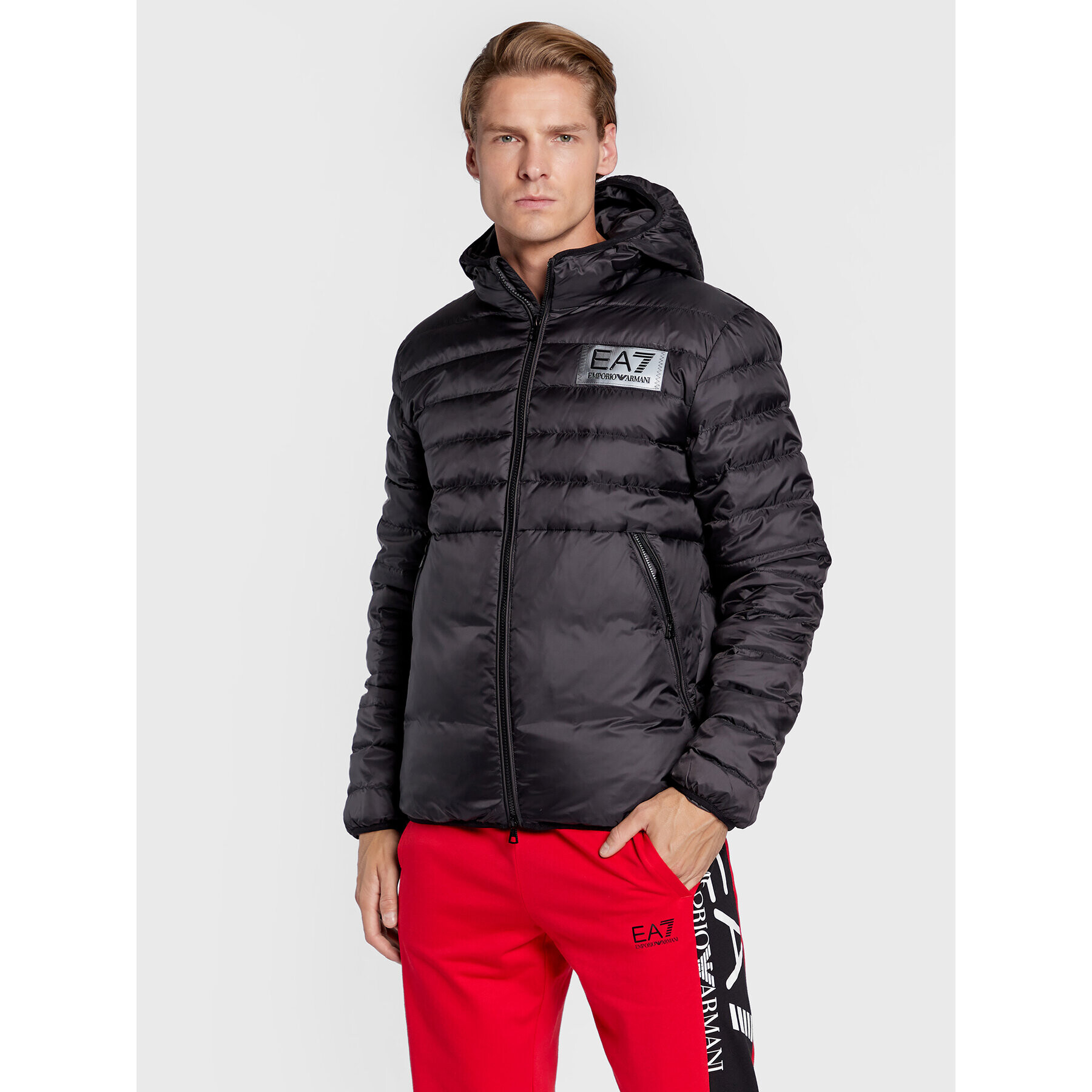 EA7 Emporio Armani Пухено яке 6LPB16 PN5ZZ 1200 Черен Regular Fit - Pepit.bg