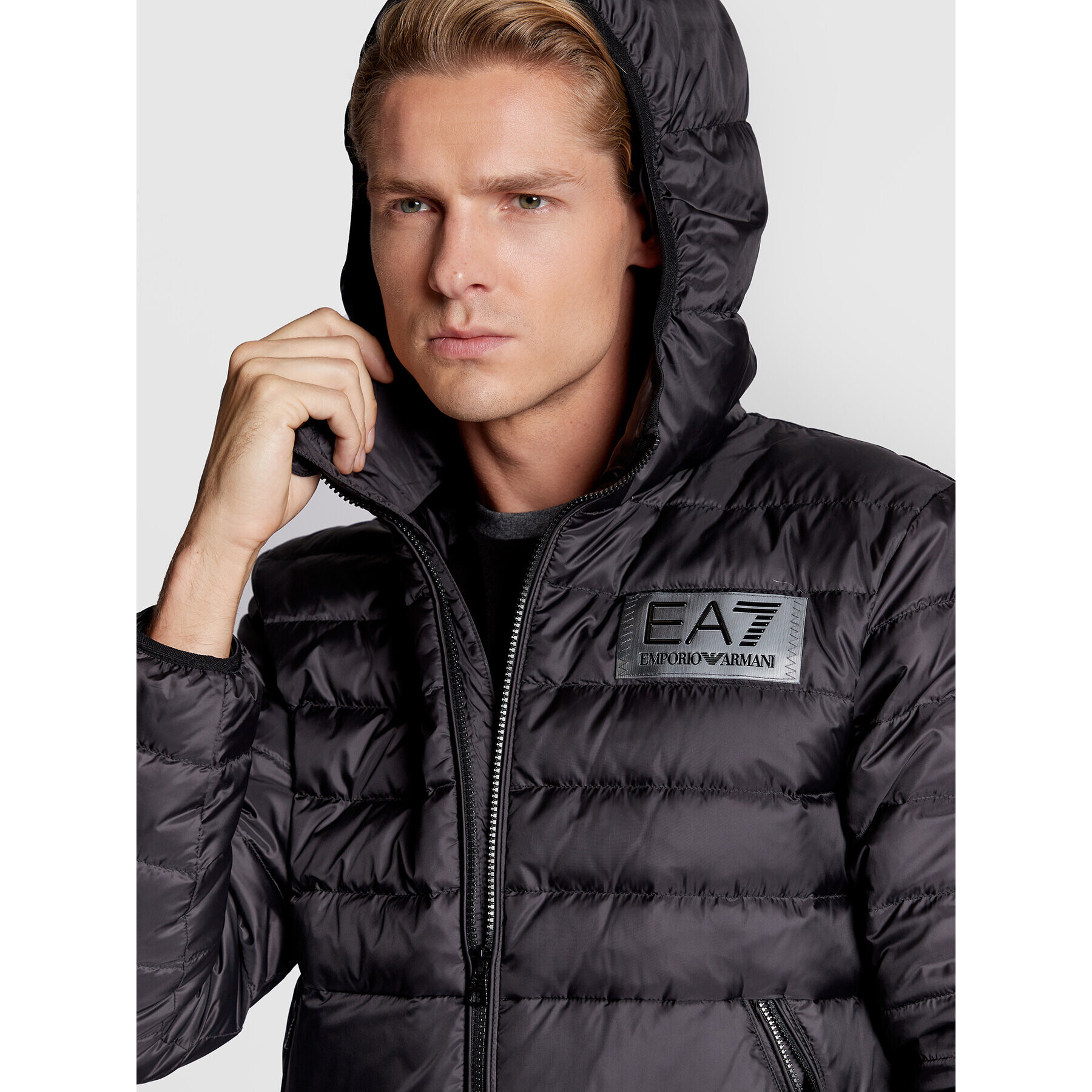 EA7 Emporio Armani Пухено яке 6LPB16 PN5ZZ 1200 Черен Regular Fit - Pepit.bg