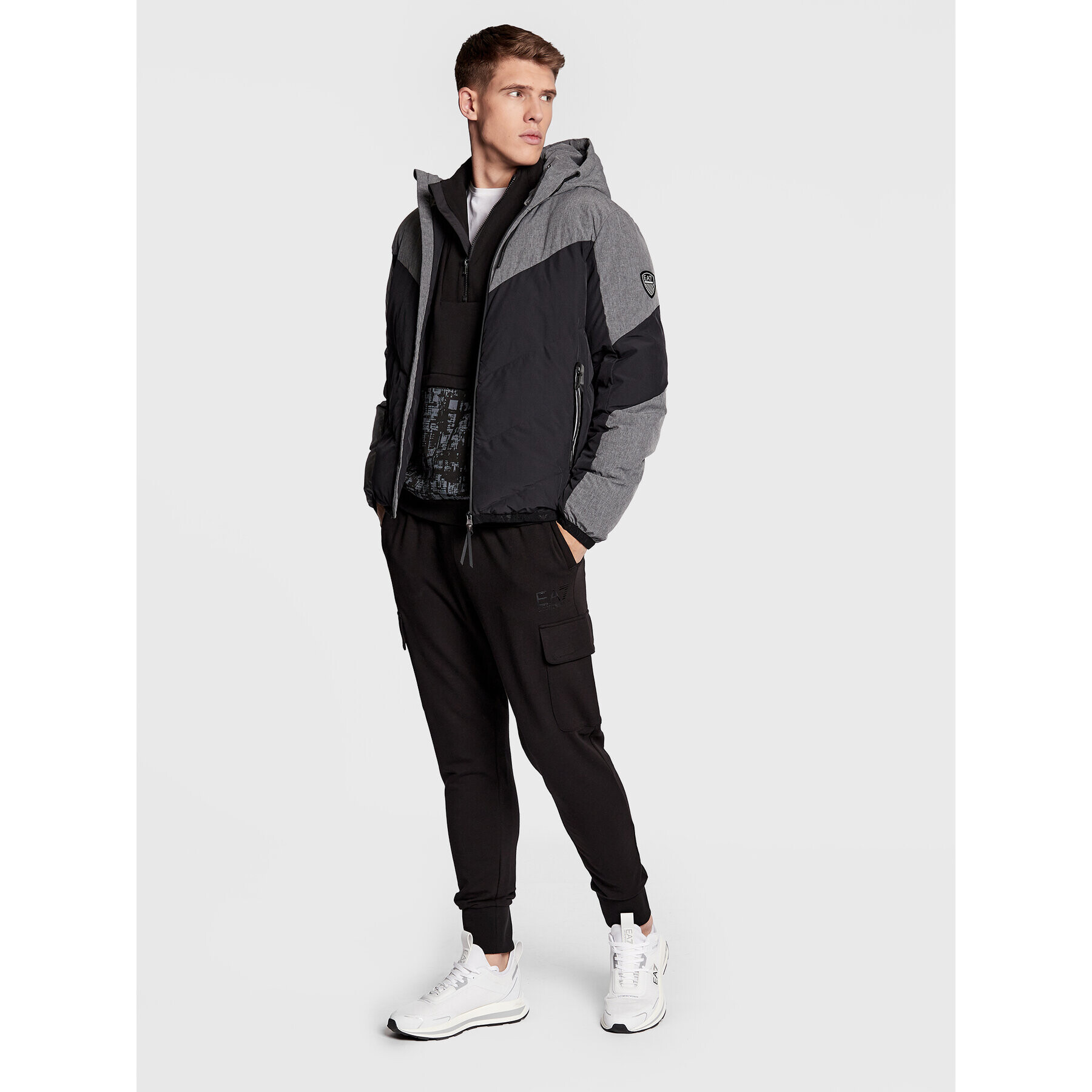 EA7 Emporio Armani Пухено яке 6LPB21 PN1BZ 1200 Черен Regular Fit - Pepit.bg