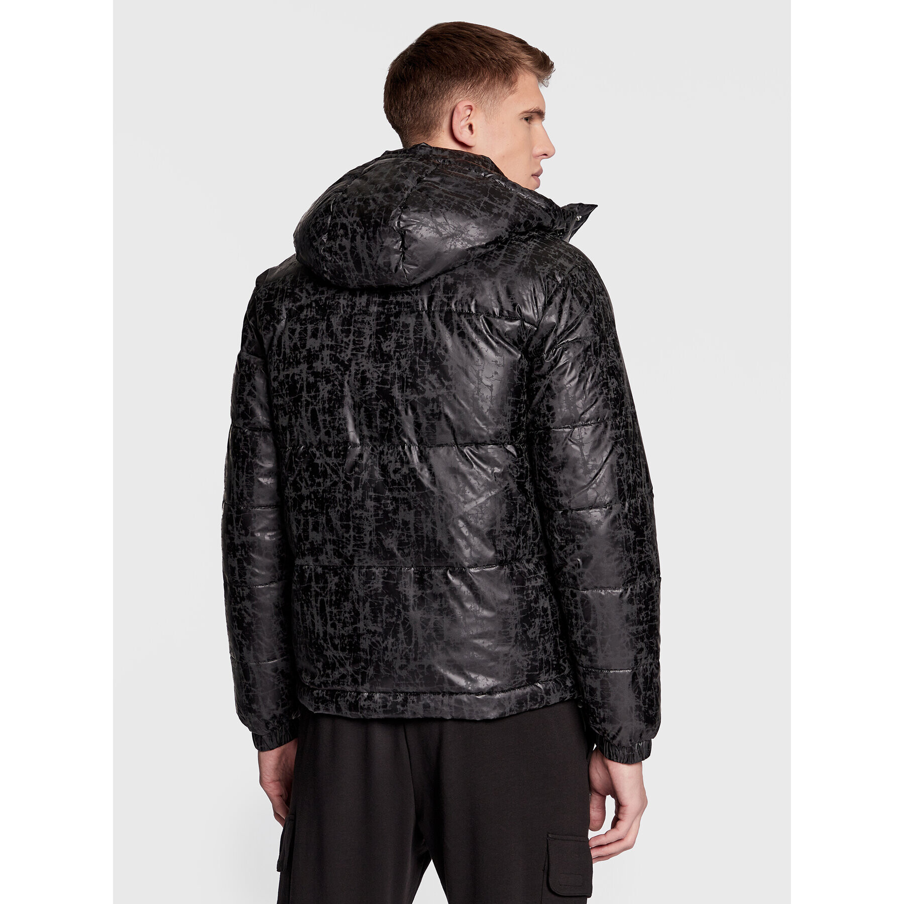 EA7 Emporio Armani Пухено яке 6LPB48 PNACZ 2211 Черен Regular Fit - Pepit.bg