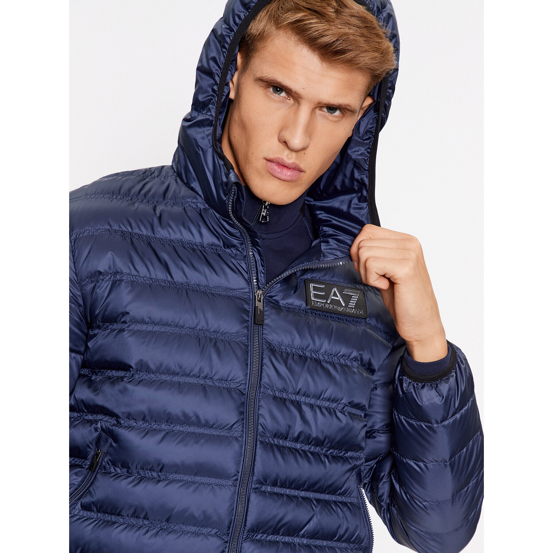 EA7 Emporio Armani Пухено яке 6RPB16 PN5ZZ 1554 Тъмносин Regular Fit - Pepit.bg