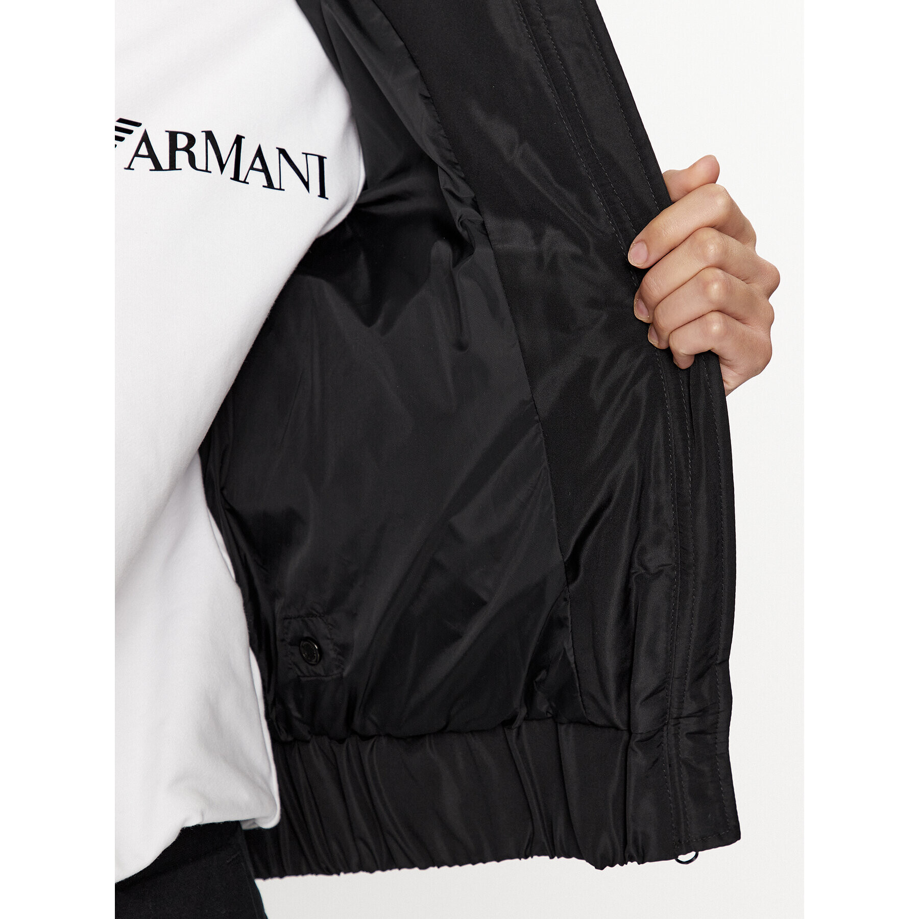 EA7 Emporio Armani Пухено яке 6RTB02 TN8AZ 1200 Черен Regular Fit - Pepit.bg