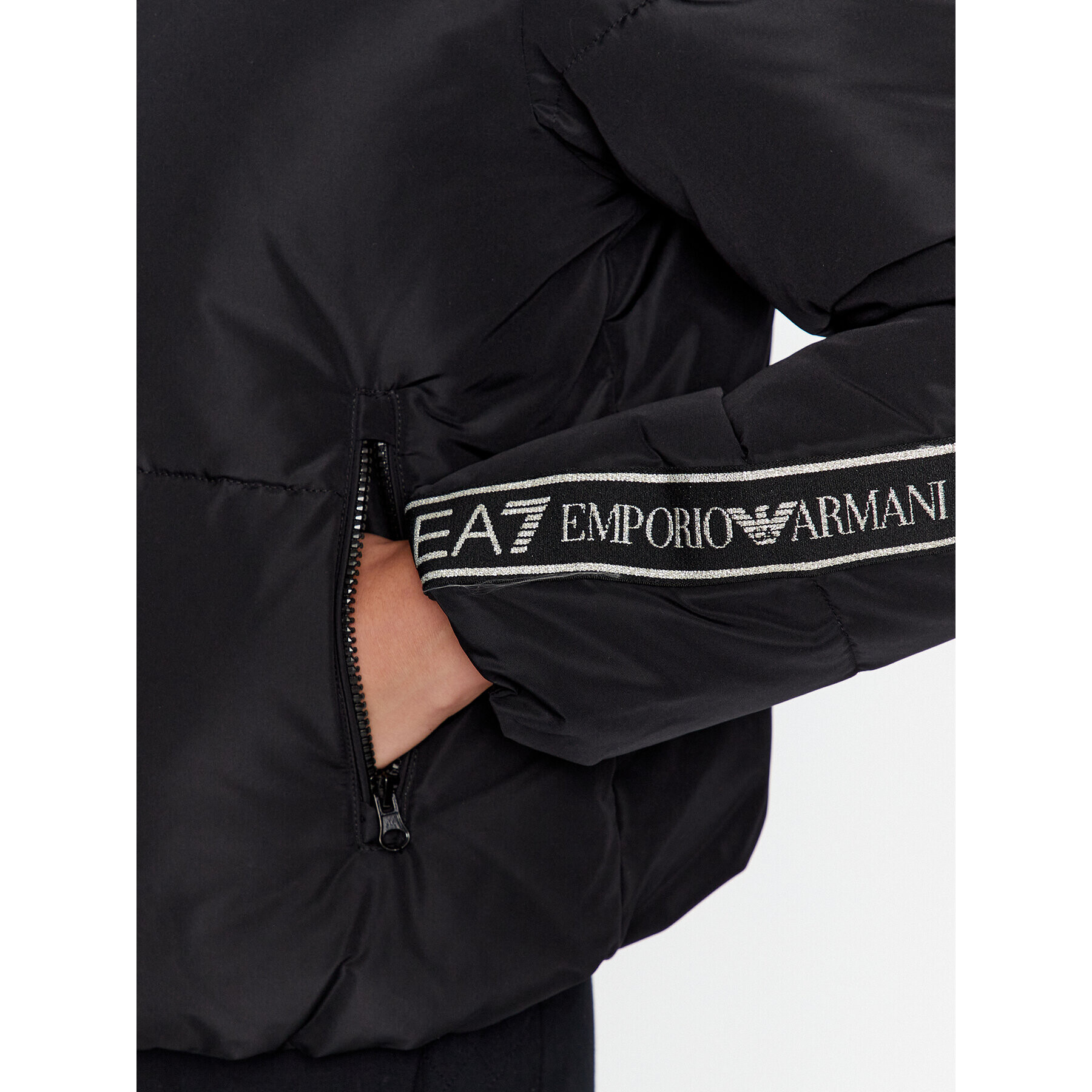 EA7 Emporio Armani Пухено яке 6RTB25 TN8AZ 1200 Черен Regular Fit - Pepit.bg