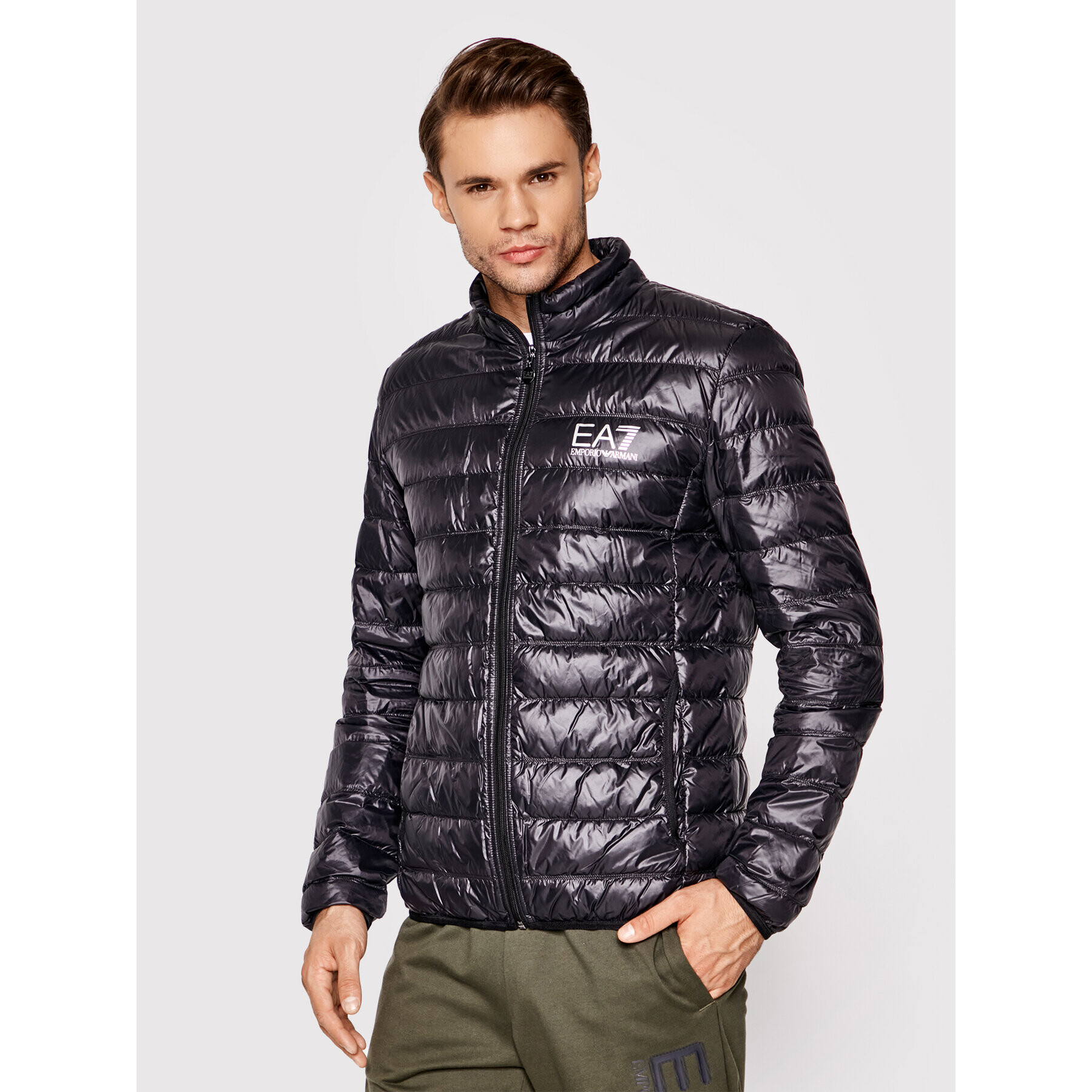 EA7 Emporio Armani Пухено яке 8NPB01 PN29Z 1200 Черен Regular Fit - Pepit.bg