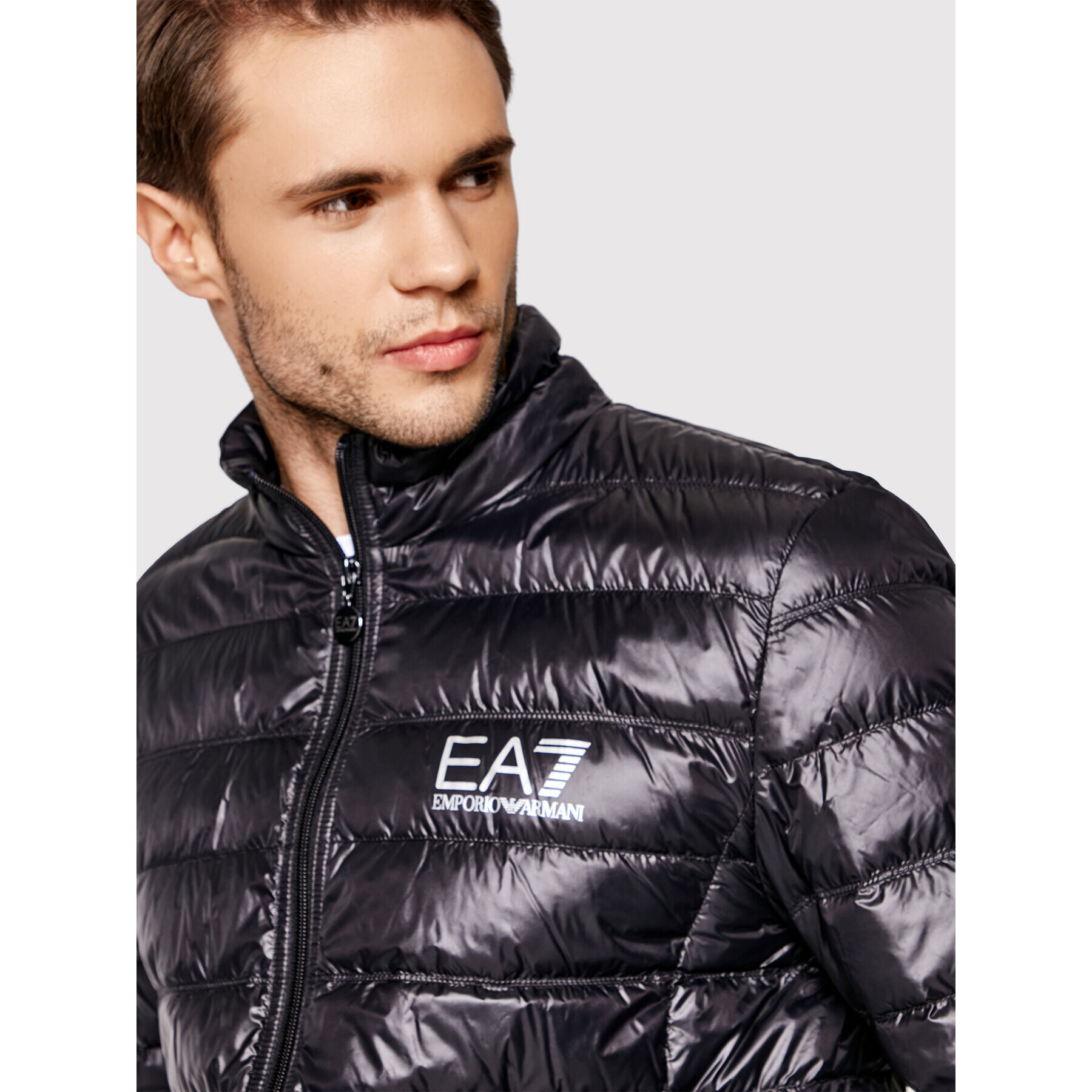 EA7 Emporio Armani Пухено яке 8NPB01 PN29Z 1200 Черен Regular Fit - Pepit.bg