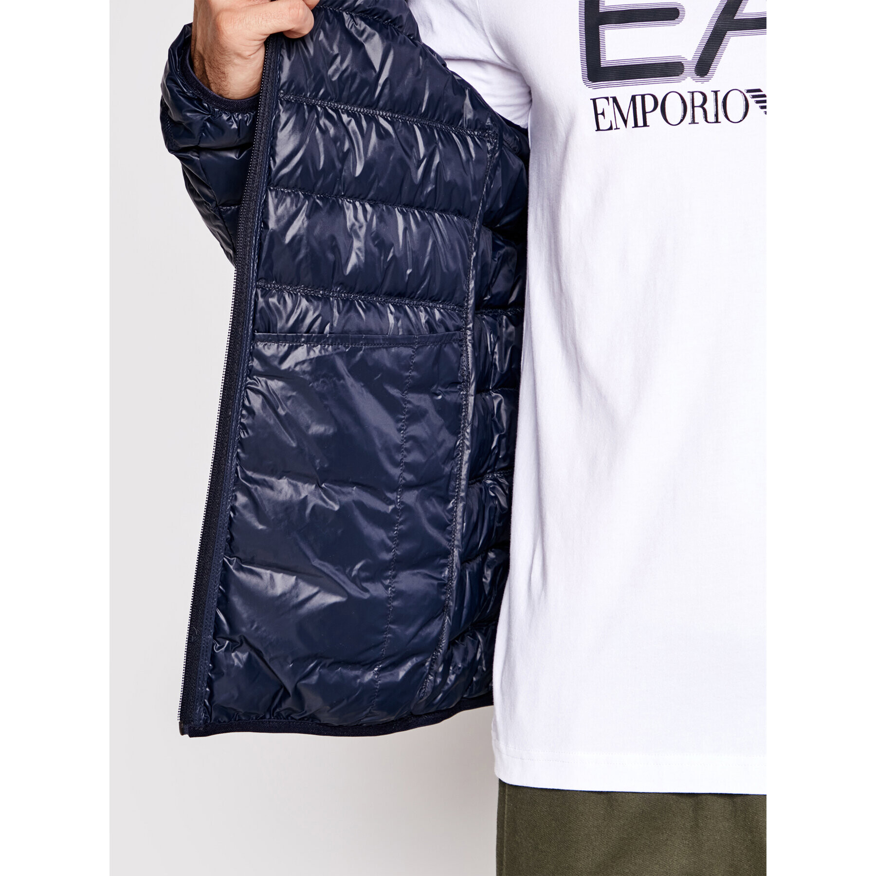 EA7 Emporio Armani Пухено яке 8NPB01 PN29Z 1578 Тъмносин Regular Fit - Pepit.bg