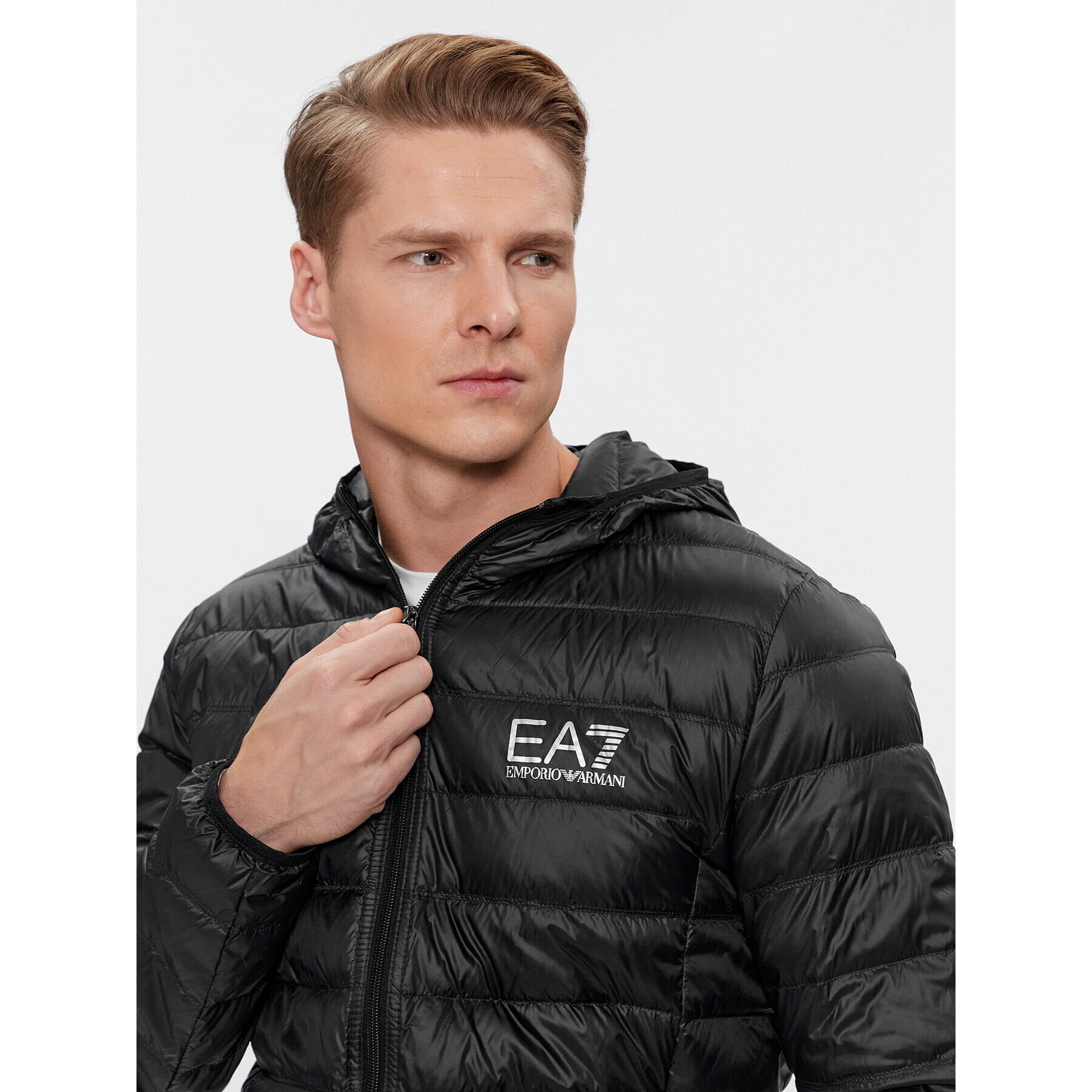 EA7 Emporio Armani Пухено яке 8NPB02 PN29Z 1200 Черен Regular Fit - Pepit.bg