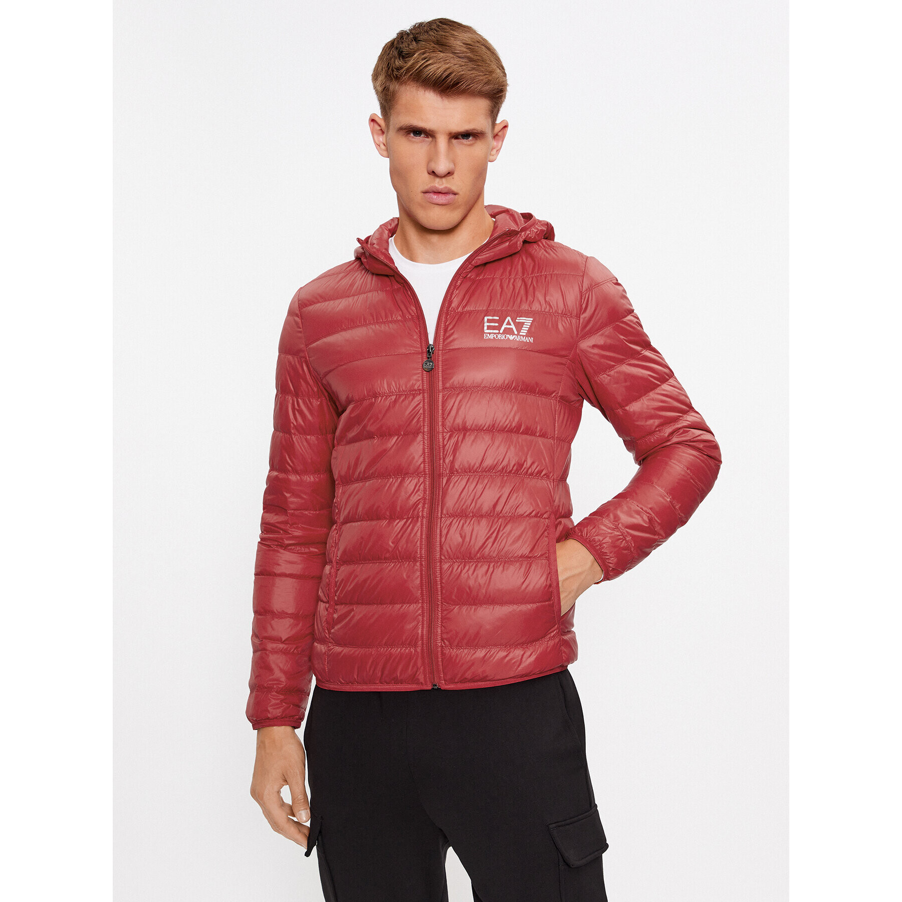 EA7 Emporio Armani Пухено яке 8NPB02 PN29Z 1462 Червен Regular Fit - Pepit.bg