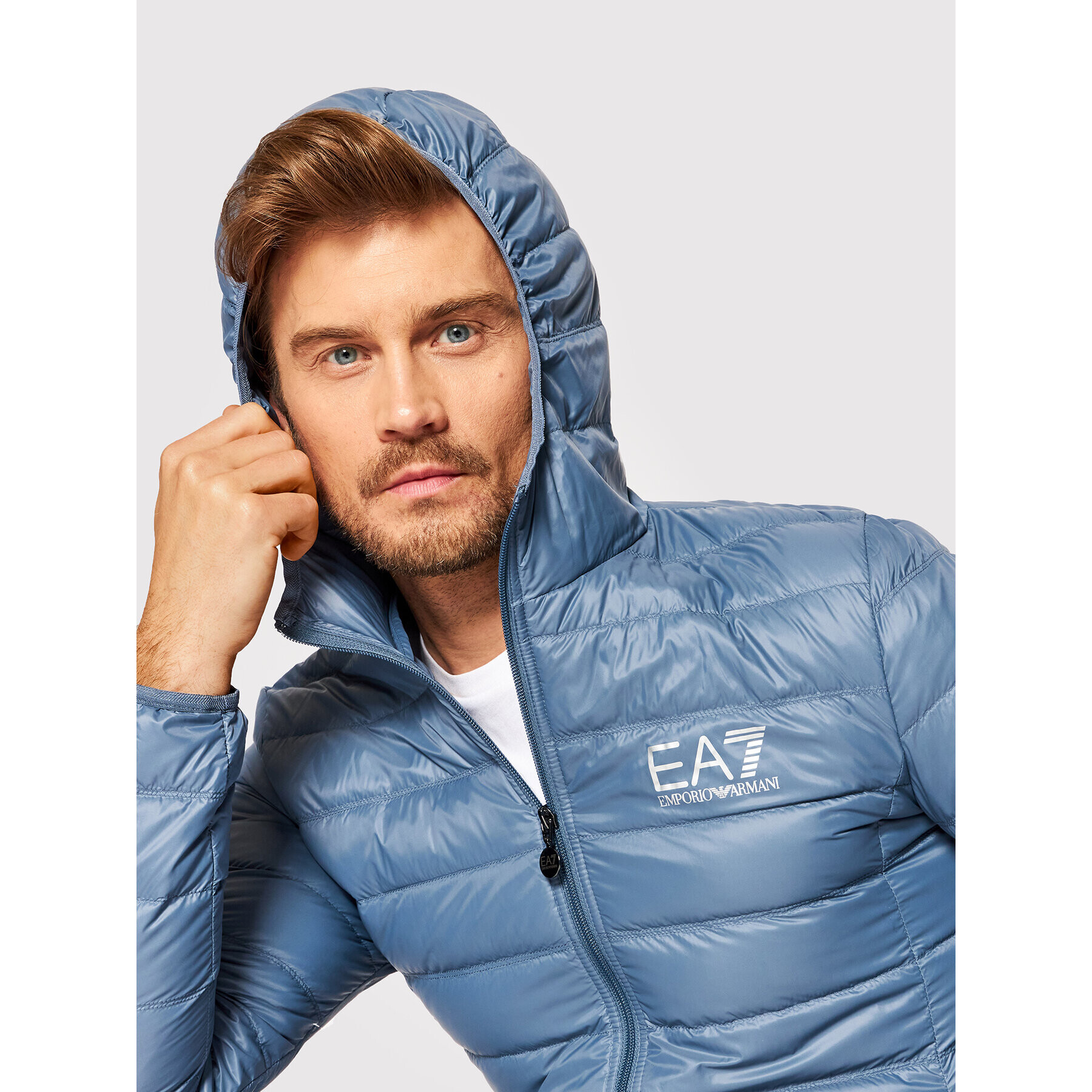 EA7 Emporio Armani Пухено яке 8NPB02 PN29Z 1537 Син Regular Fit - Pepit.bg