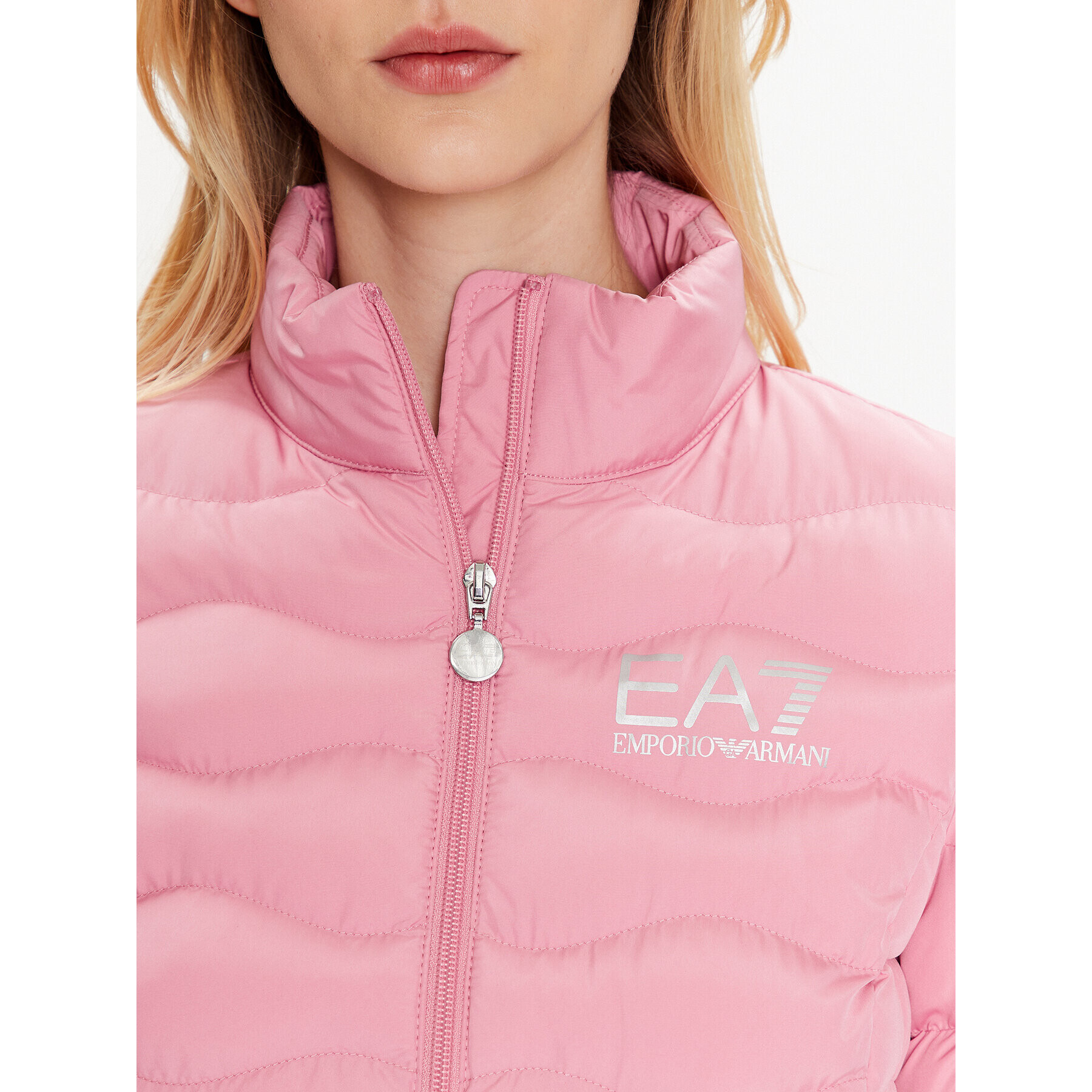 EA7 Emporio Armani Пухено яке 8NTB21 TNF8Z 0412 Розов Regular Fit - Pepit.bg