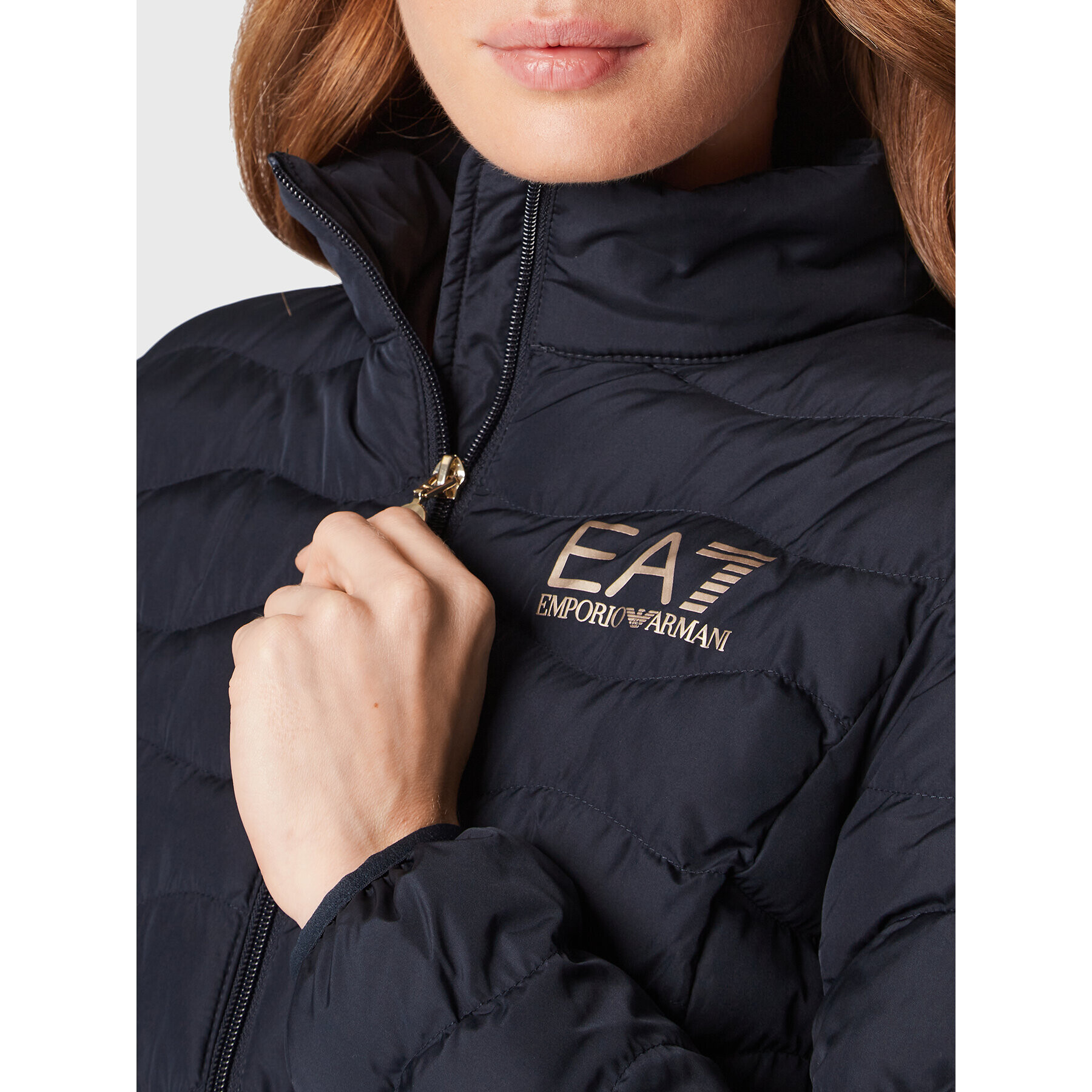 EA7 Emporio Armani Пухено яке 8NTB21 TNF8Z 0540 Тъмносин Regular Fit - Pepit.bg