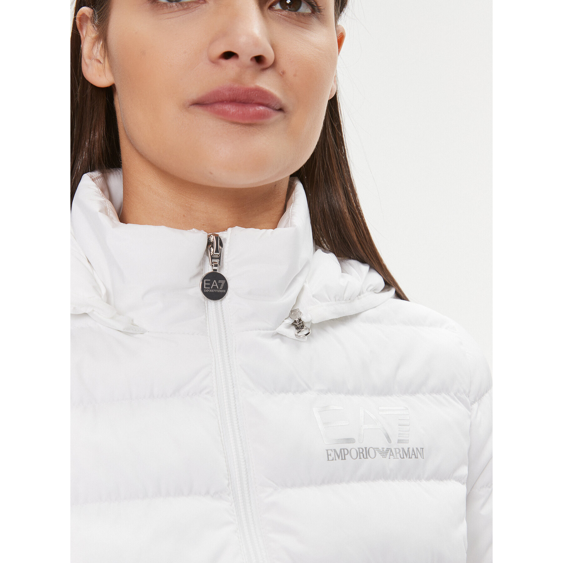 EA7 Emporio Armani Пухено яке 8NTB23 TNF8Z 1100 Бял Regular Fit - Pepit.bg