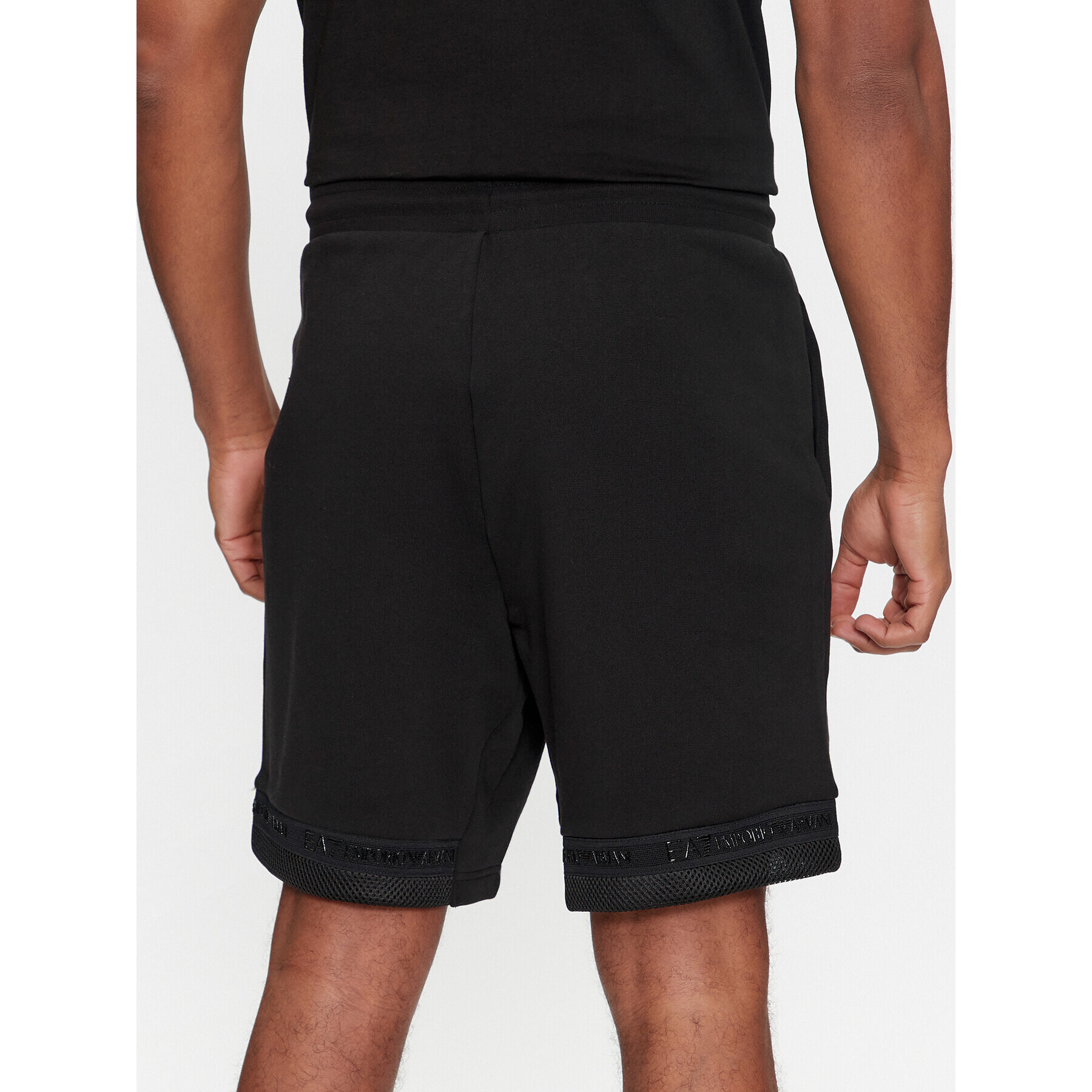 EA7 Emporio Armani Спортни шорти 3DPS73 PJEQZ 0200 Черен Regular Fit - Pepit.bg