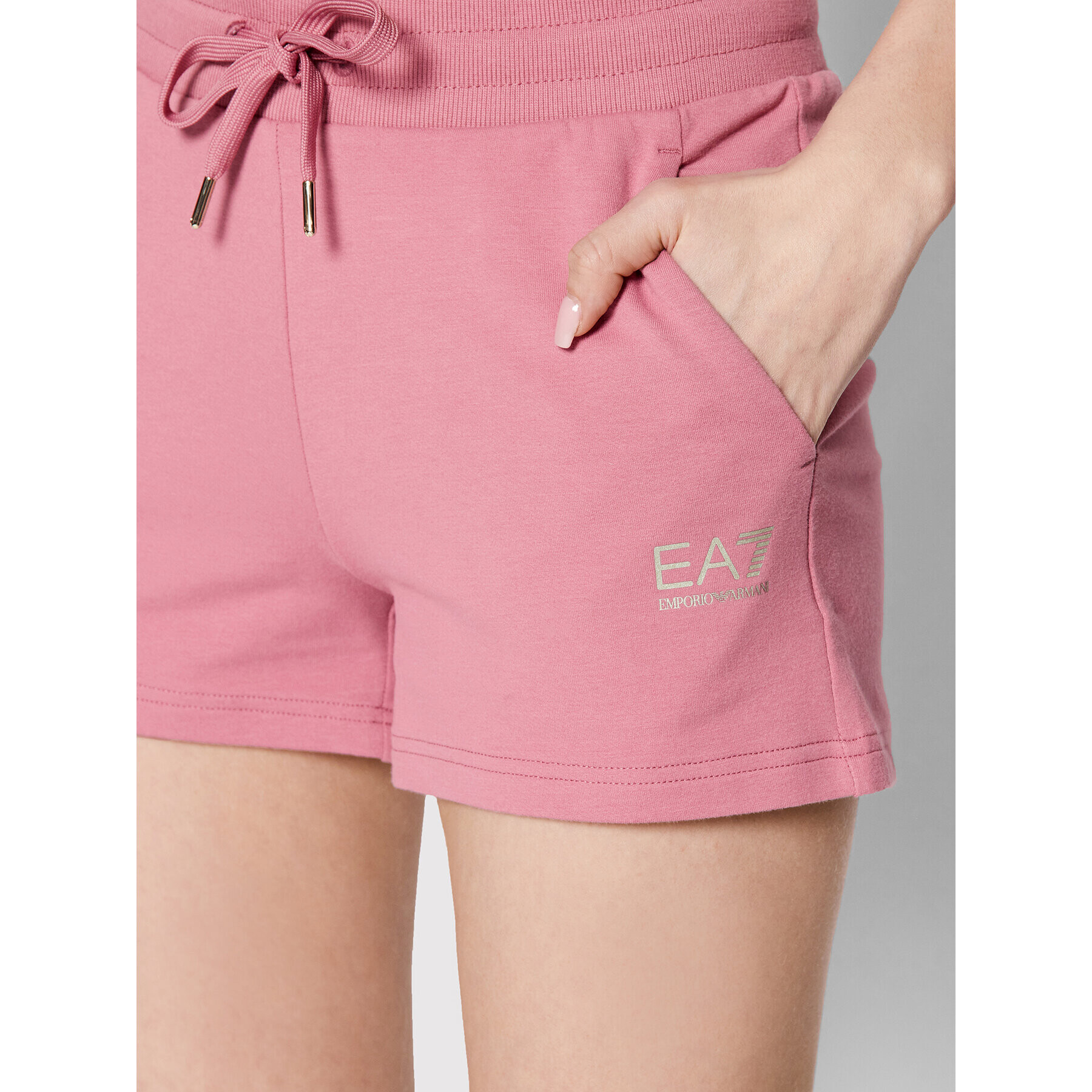 EA7 Emporio Armani Спортни шорти 3LTS53 TJCQZ 1413 Розов Regular Fit - Pepit.bg