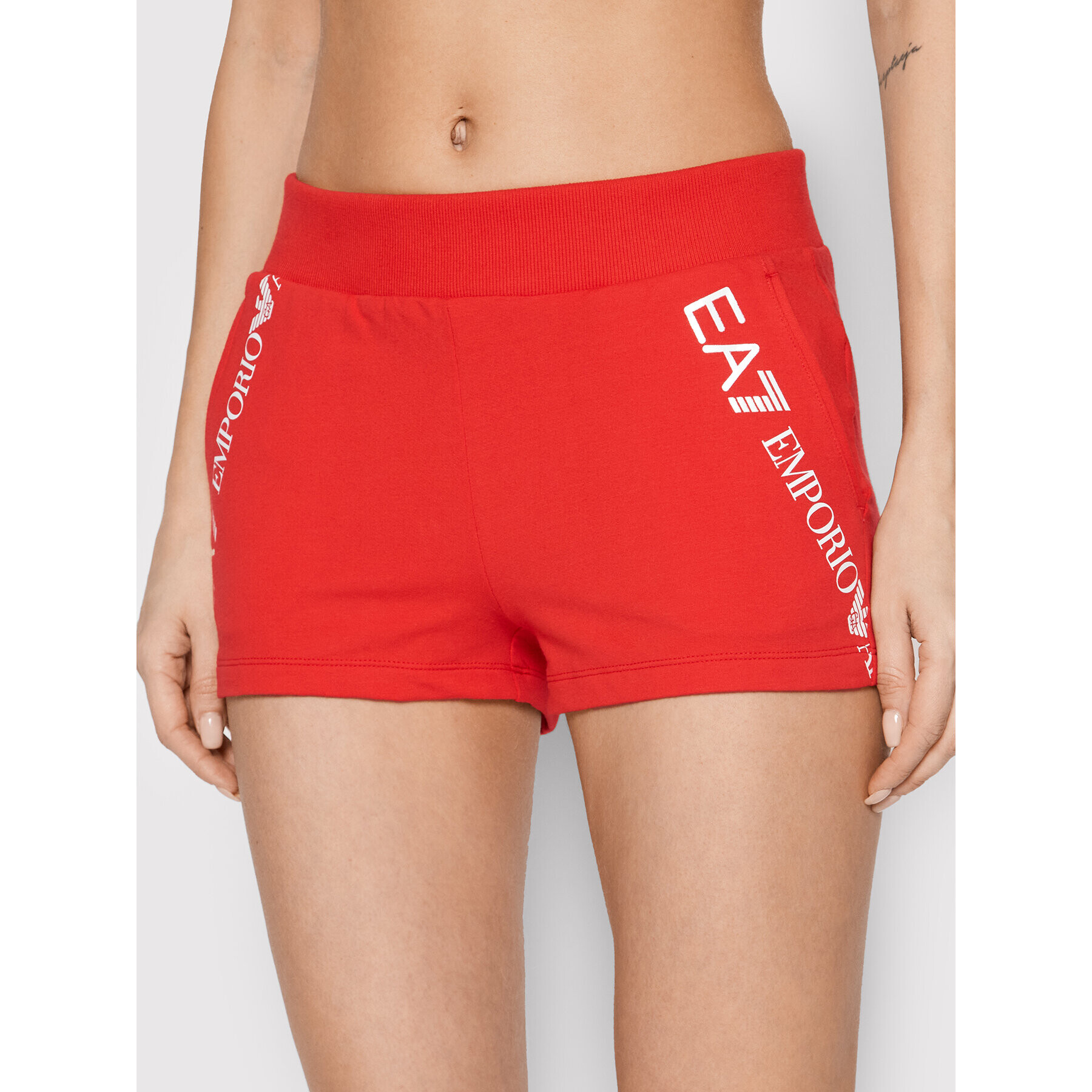 EA7 Emporio Armani Спортни шорти 3LTS54 TJCQZ 1465 Червен Regular Fit - Pepit.bg