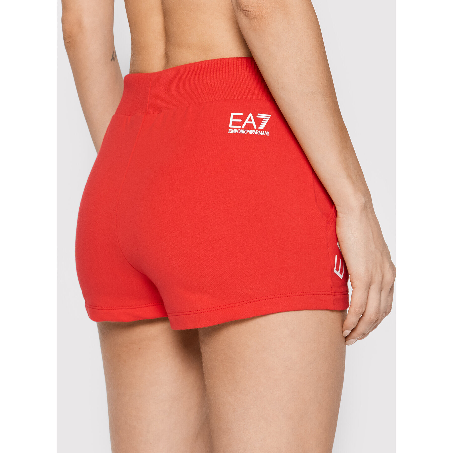 EA7 Emporio Armani Спортни шорти 3LTS54 TJCQZ 1465 Червен Regular Fit - Pepit.bg