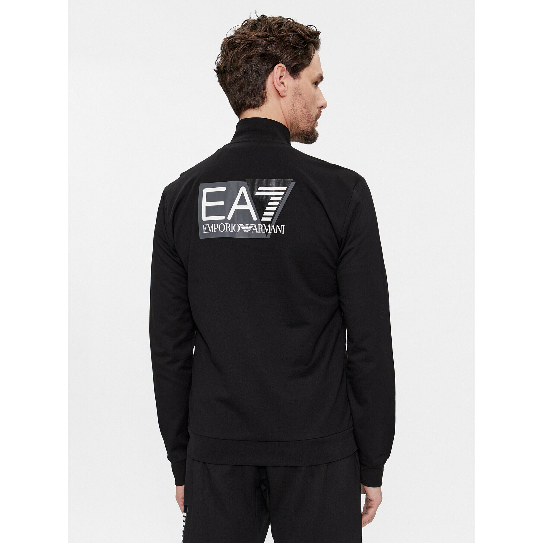 EA7 Emporio Armani Суитшърт 3DPM61 PJ05Z 1200 Черен Regular Fit - Pepit.bg