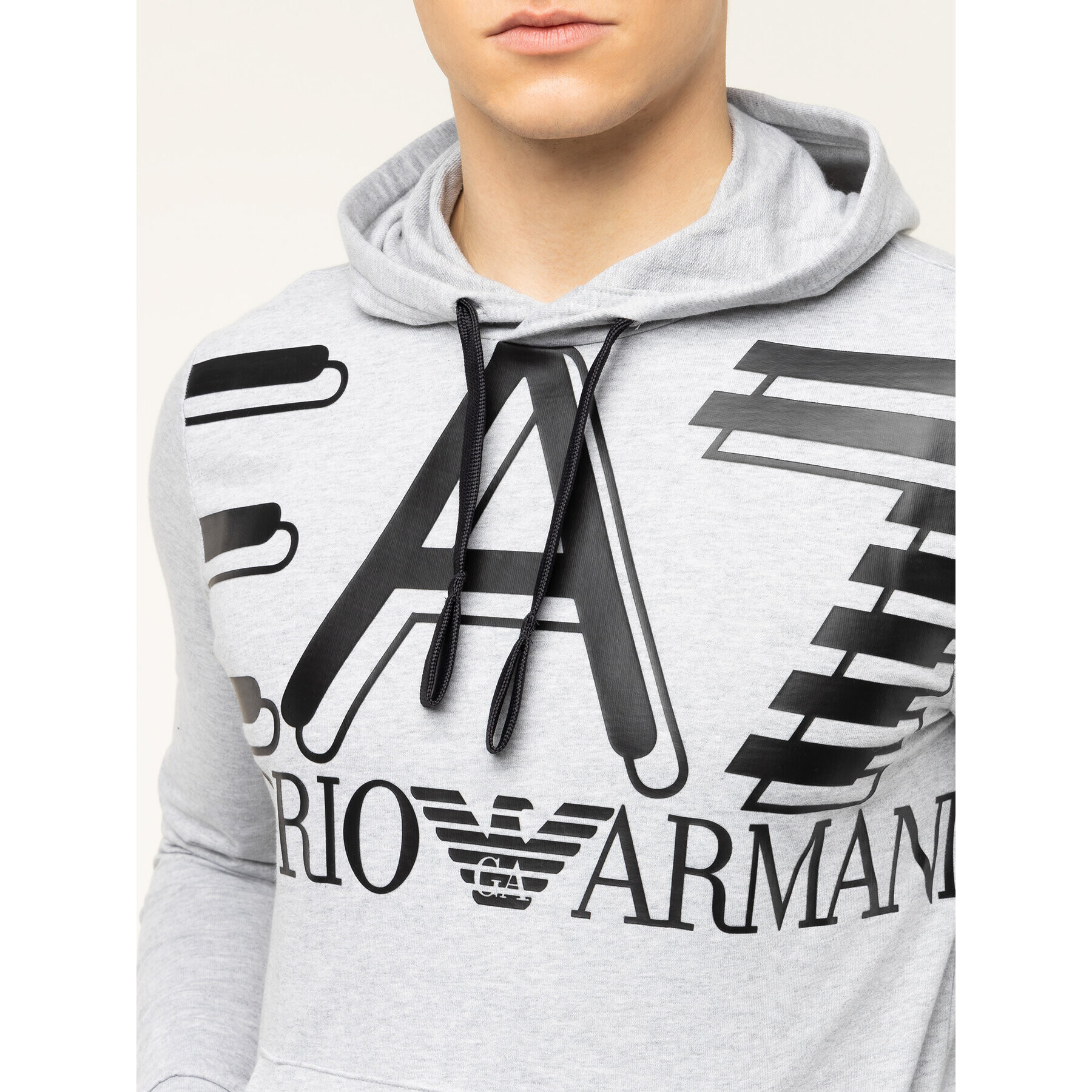 EA7 Emporio Armani Суитшърт 3HPM28 PJ05Z 3904 Сив Regular Fit - Pepit.bg