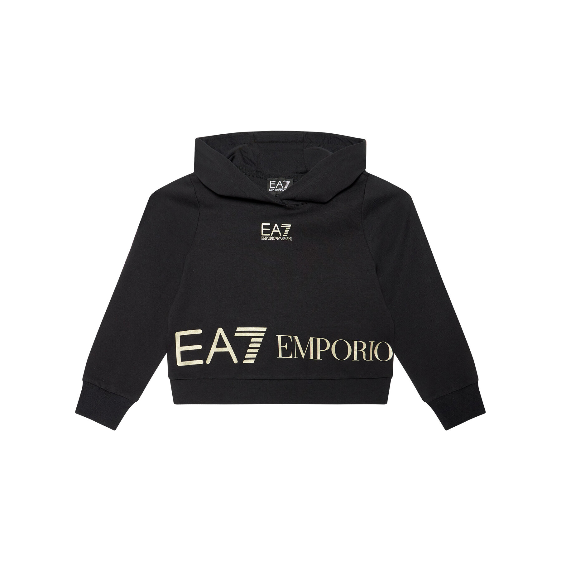 EA7 Emporio Armani Суитшърт 3KFM52 FJ5FZ 1200 Черен Regular Fit - Pepit.bg