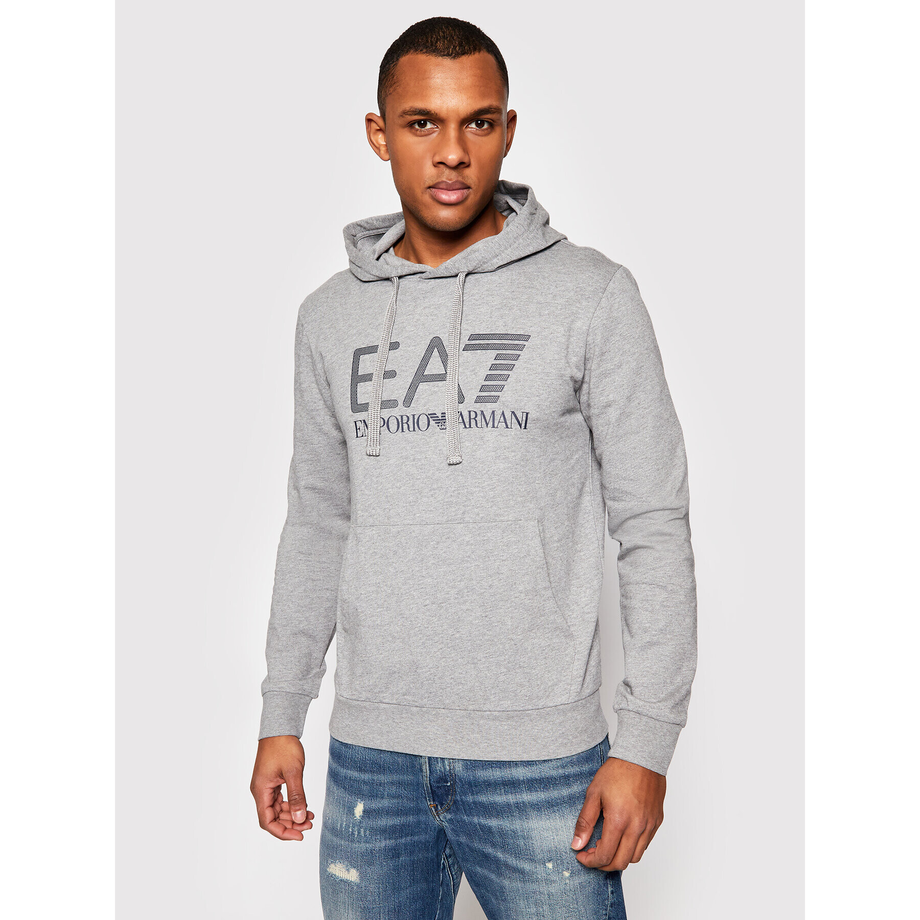 EA7 Emporio Armani Суитшърт 3KPM62 PJ05Z 3905 Сив Regular Fit - Pepit.bg