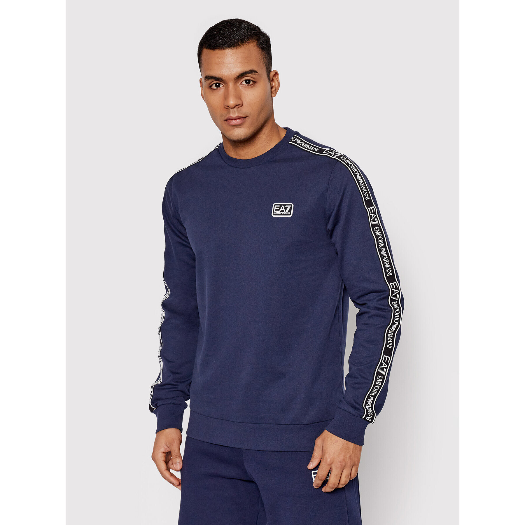 EA7 Emporio Armani Суитшърт 3LPM39 PJ05Z 0554 Тъмносин Regular Fit - Pepit.bg