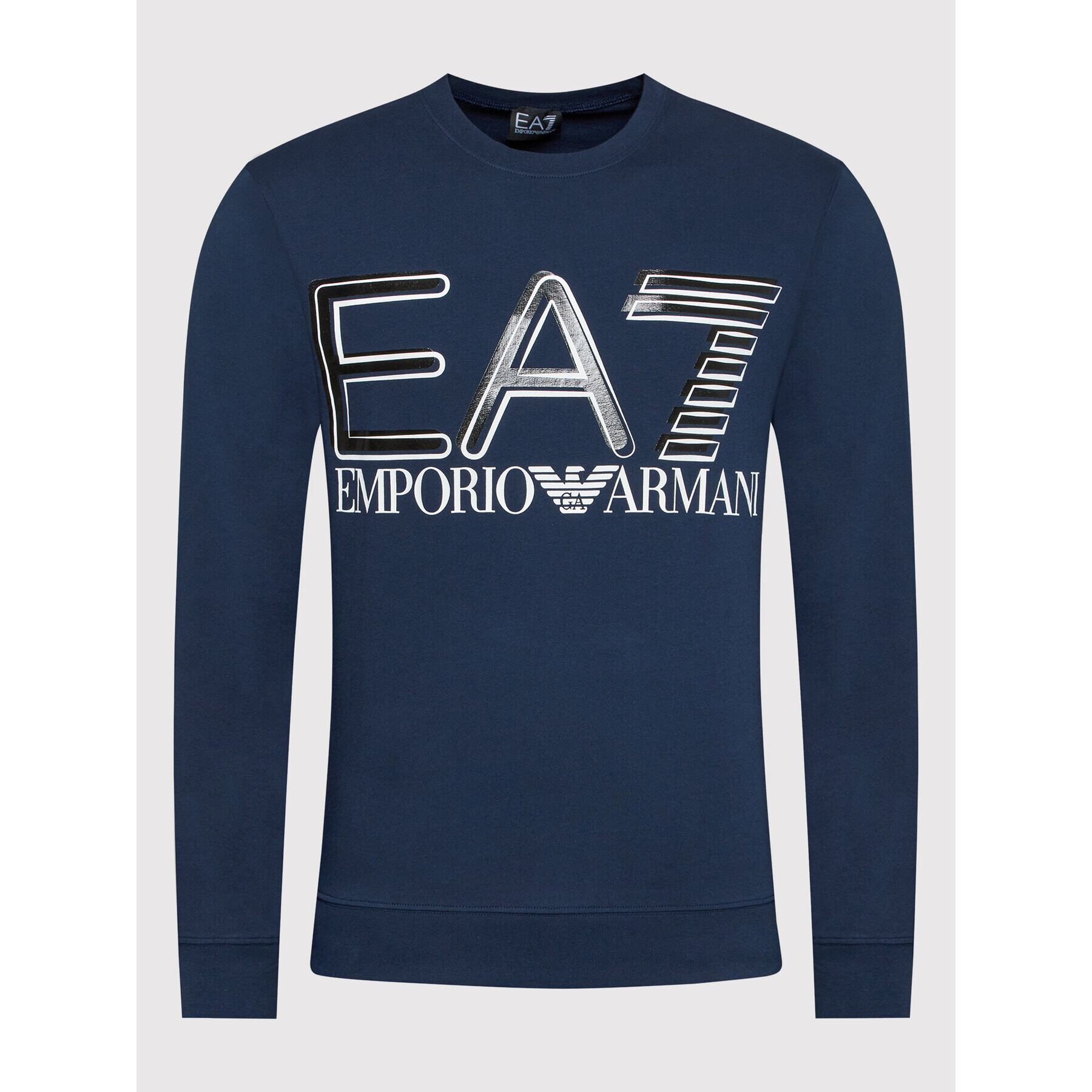 EA7 Emporio Armani Суитшърт 3LPM44 PJFGZ 1554 Тъмносин Regular Fit - Pepit.bg